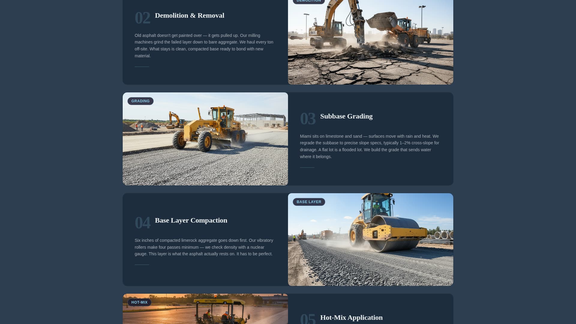 Asphalt — Expert Driveway Paving Landing Page Template