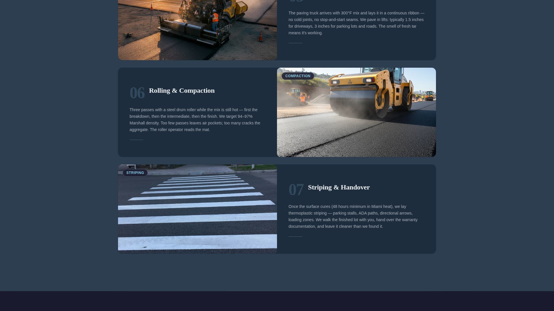 Asphalt — Expert Driveway Paving Landing Page Template