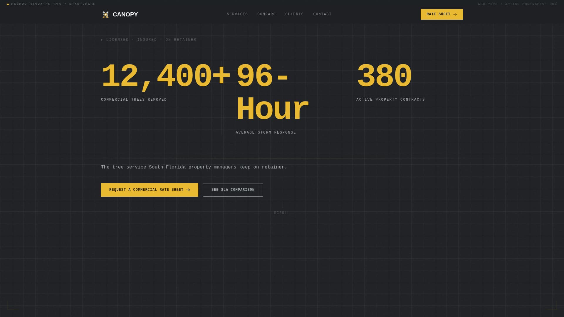 Canopy - Industrial Treeservice Landing Page Template