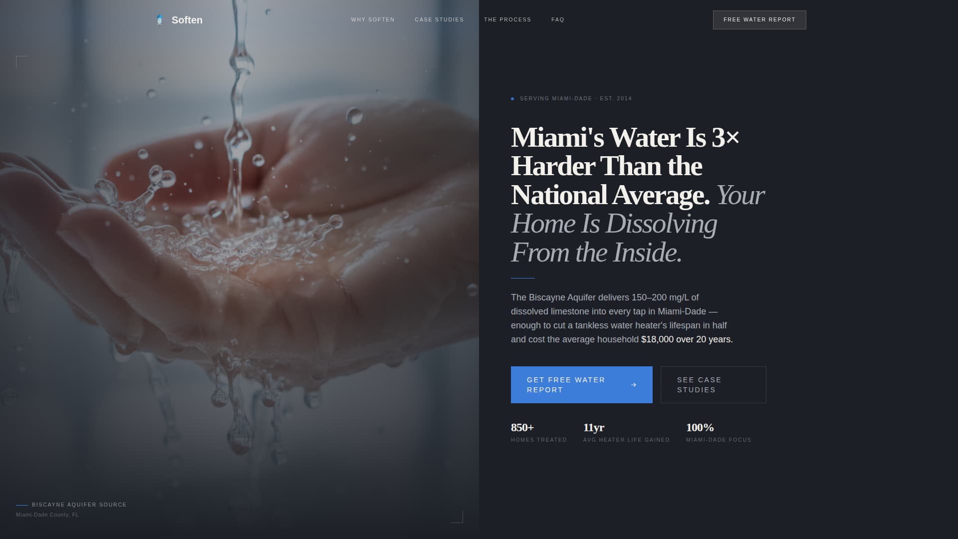 Clarity — Expert Water Treatment Landing Page Template