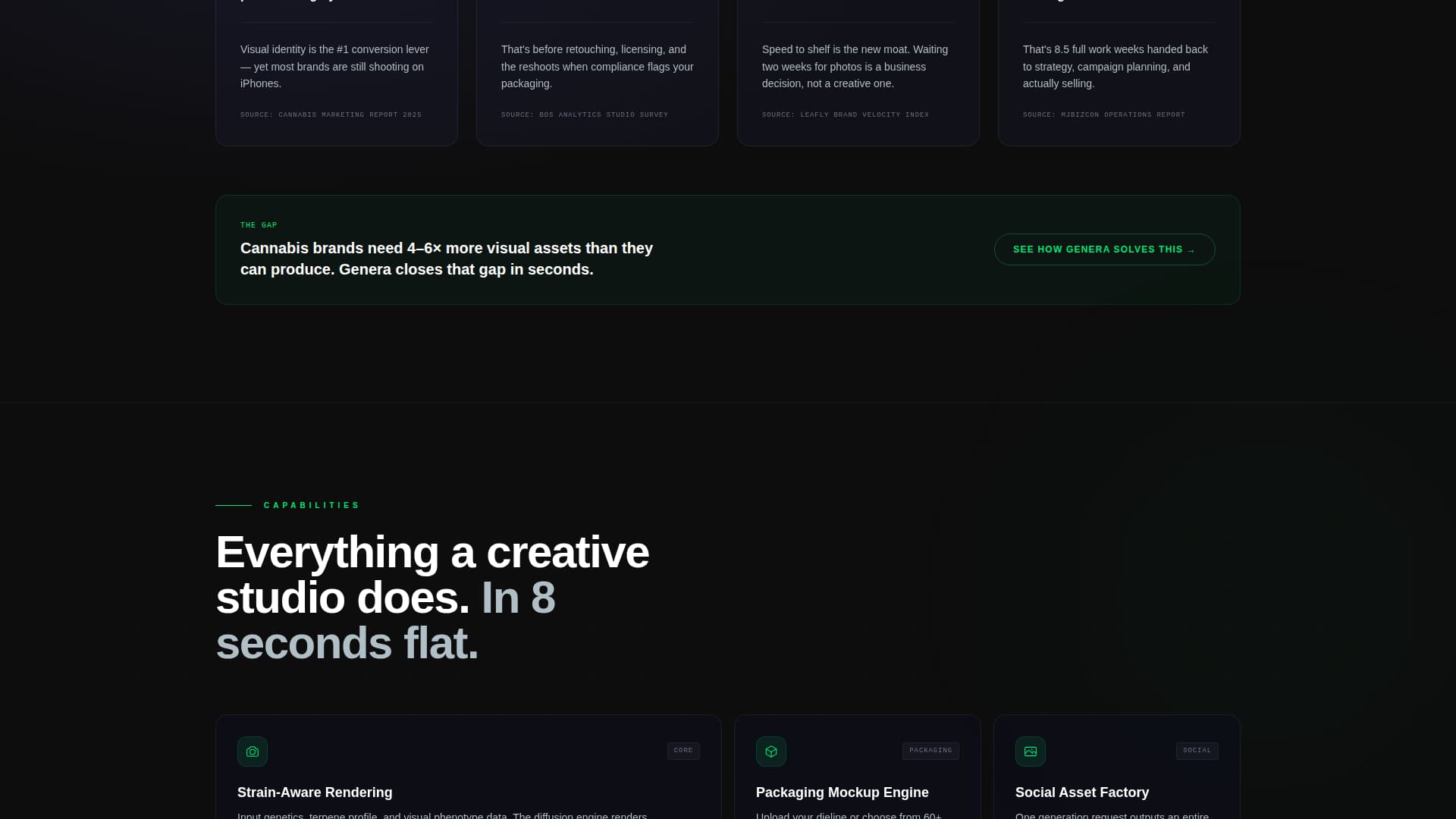 Genera - Powerful Cannabis Landing Page Template