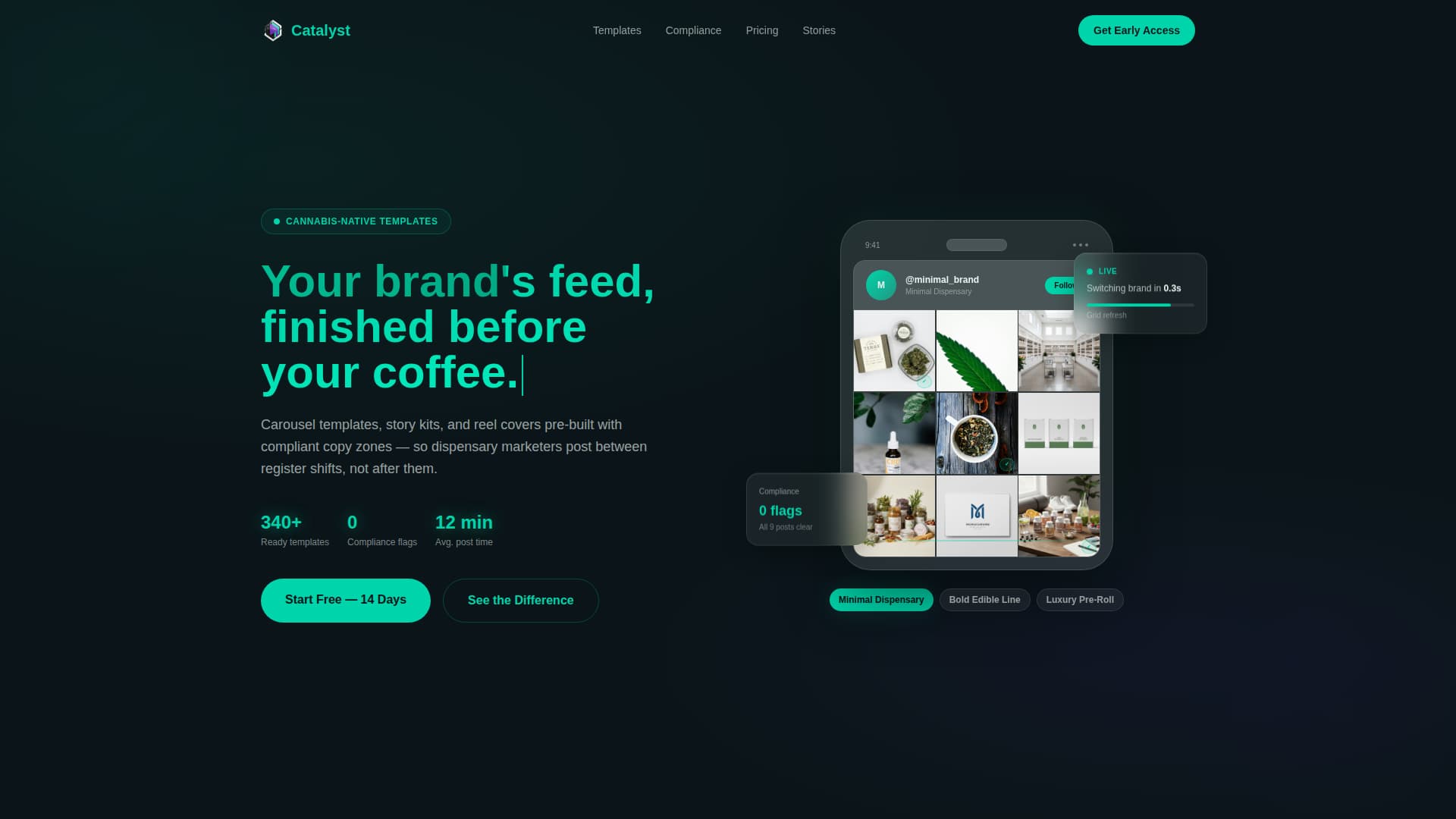 Cannabis Digital Presence Reviews Website Template