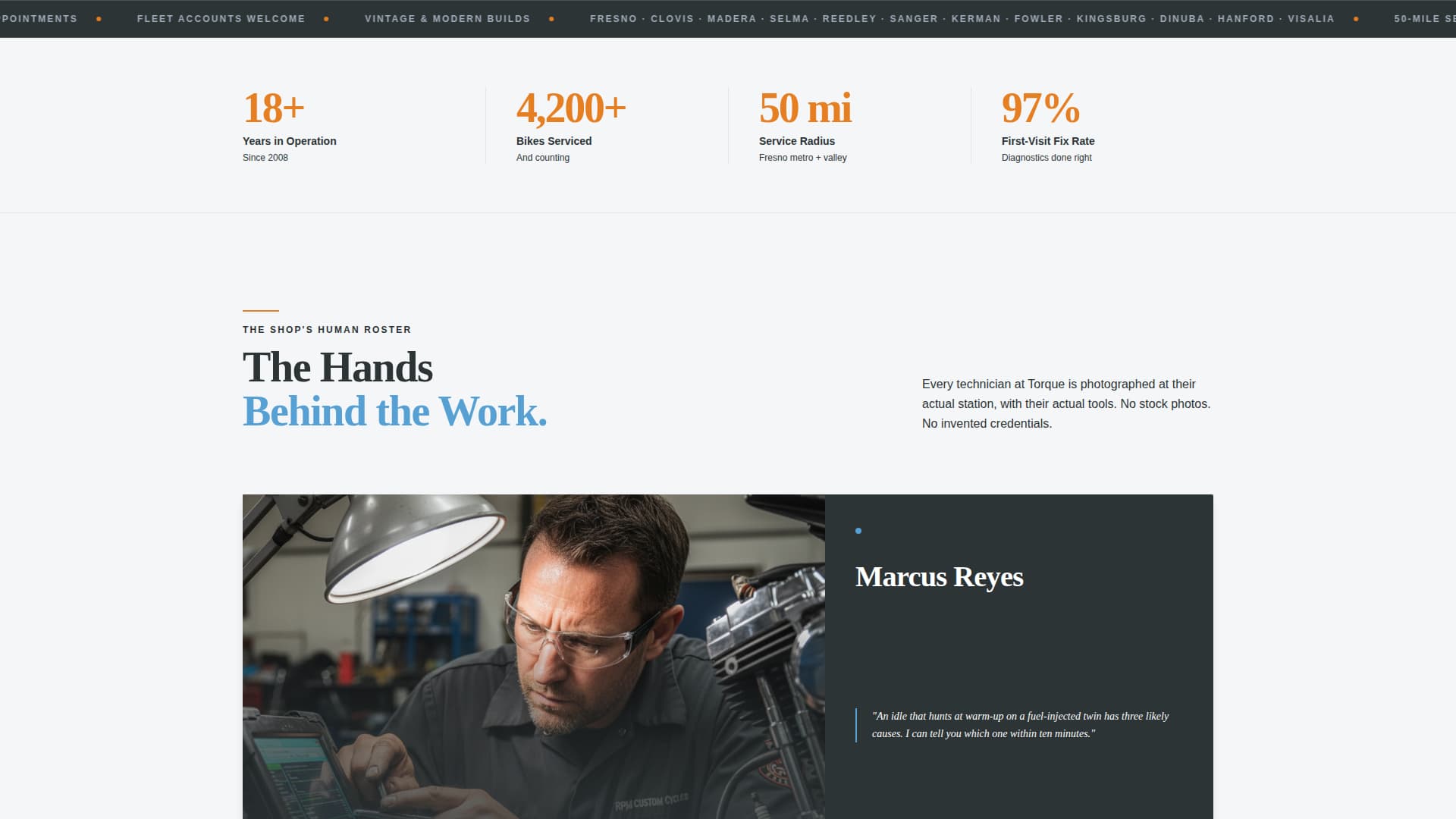Torque - Precision Motorcycle Landing Page Template