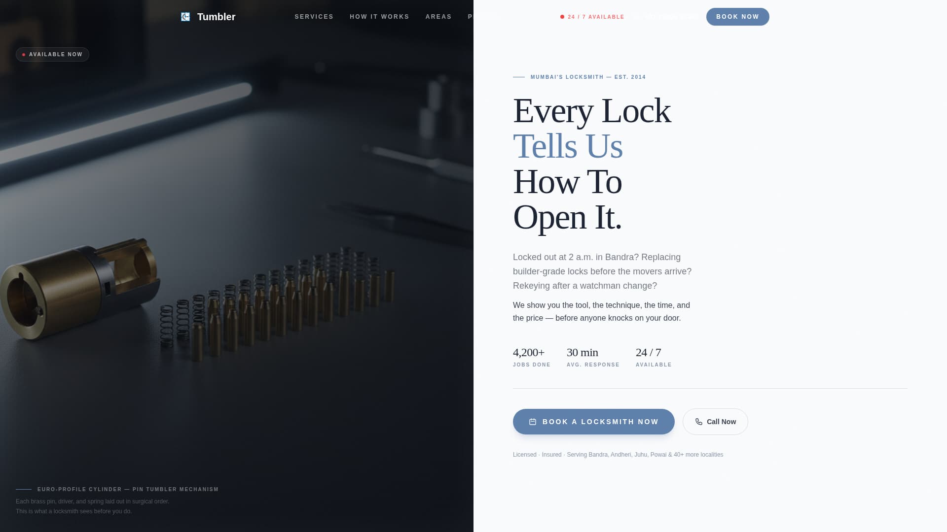Secure — Expert Commercial Locksmith Landing Page Template