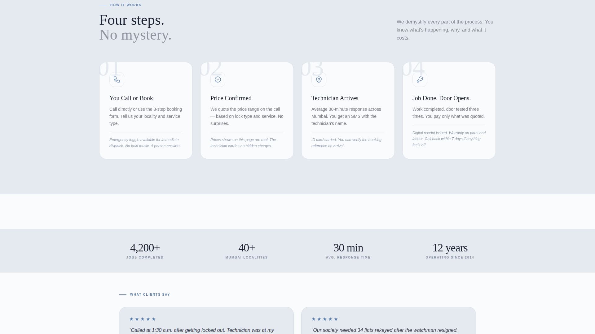 Secure — Expert Commercial Locksmith Landing Page Template
