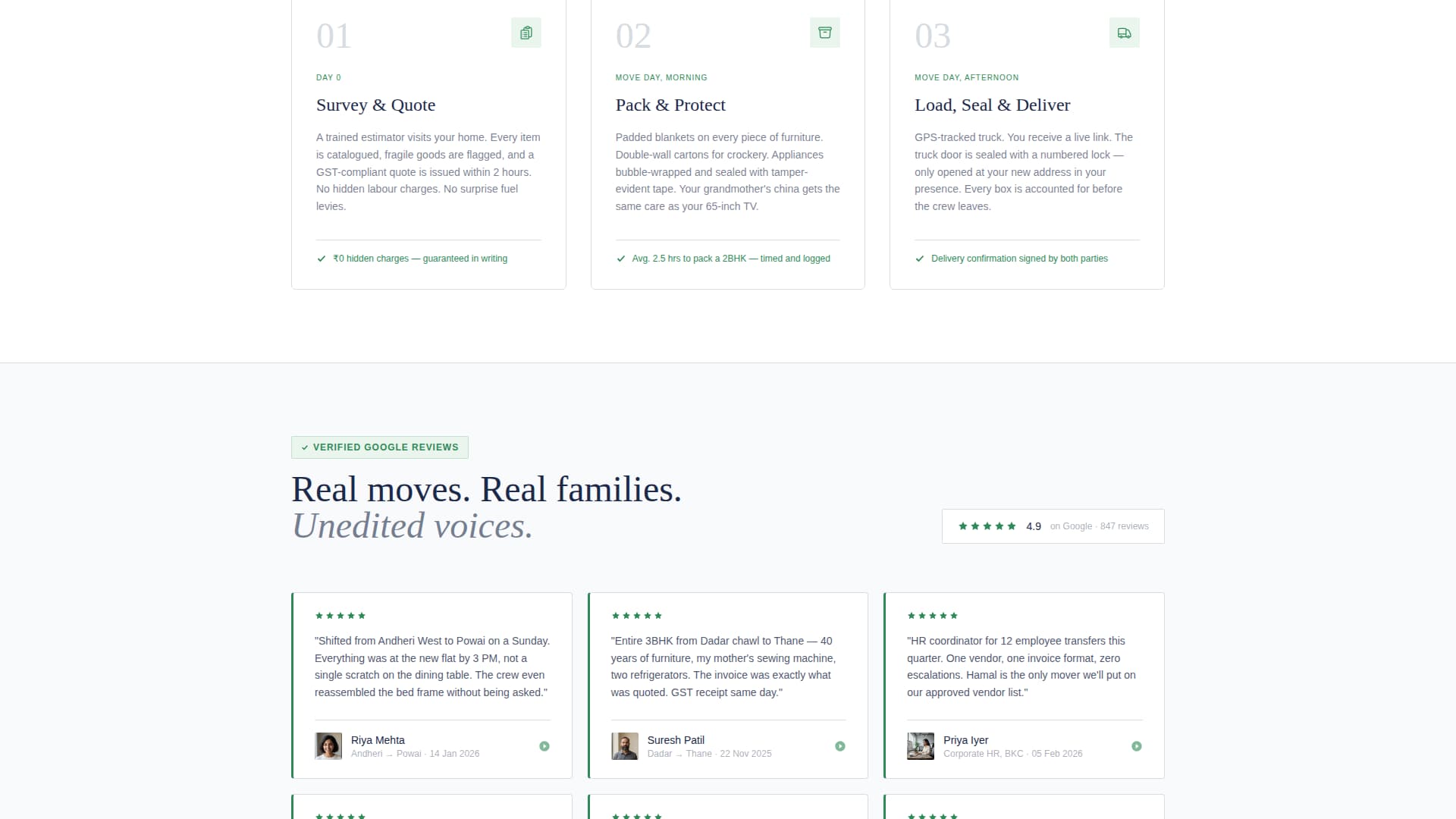 Hamal - Trusted Moving Landing Page Template