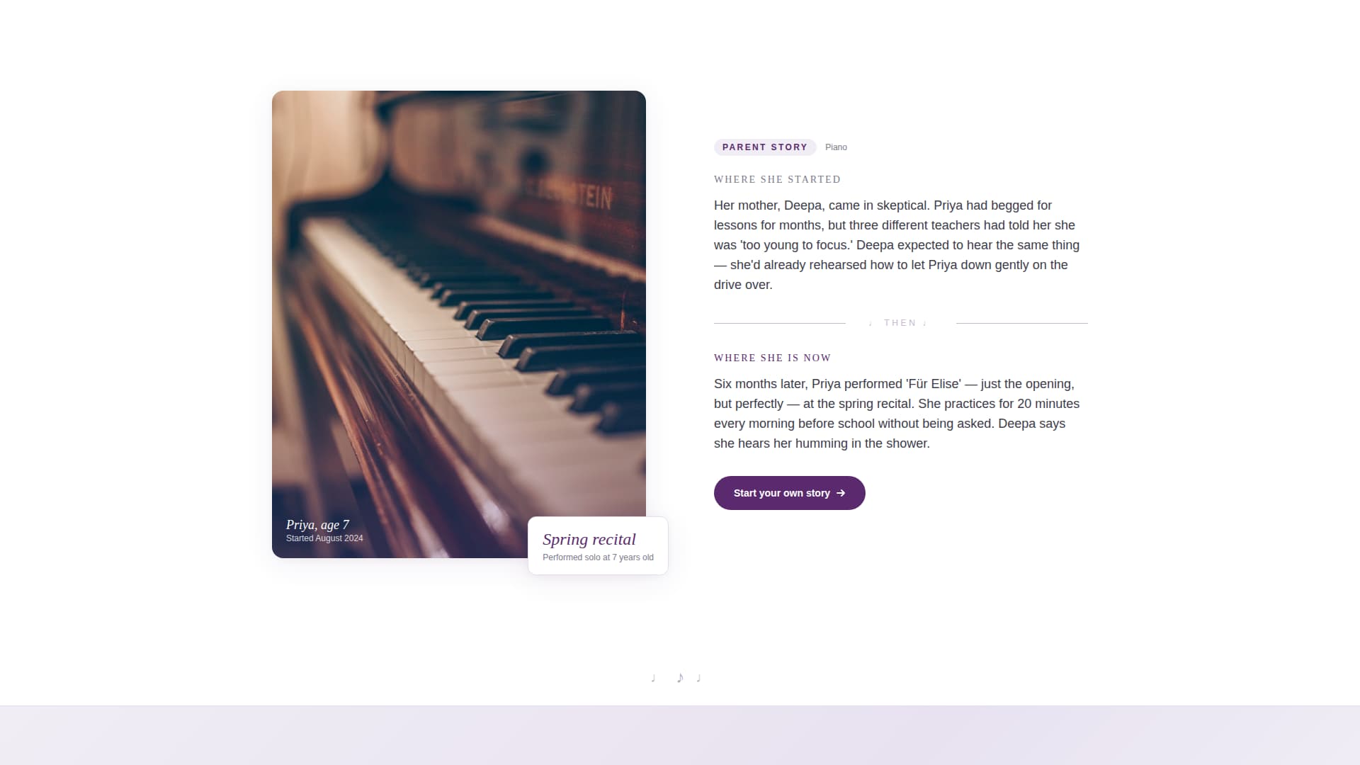 Cadence - Inviting Musicschool Landing Page Template