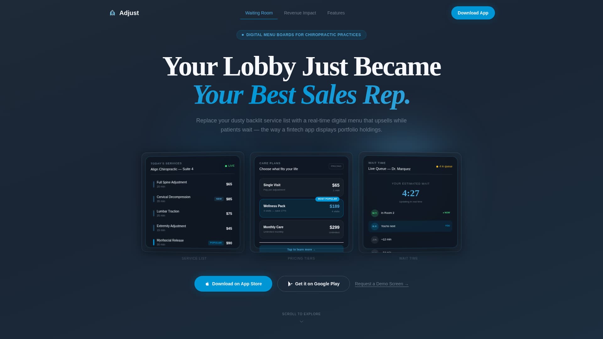 Shift — Expert Chiropractic Landing Page Template