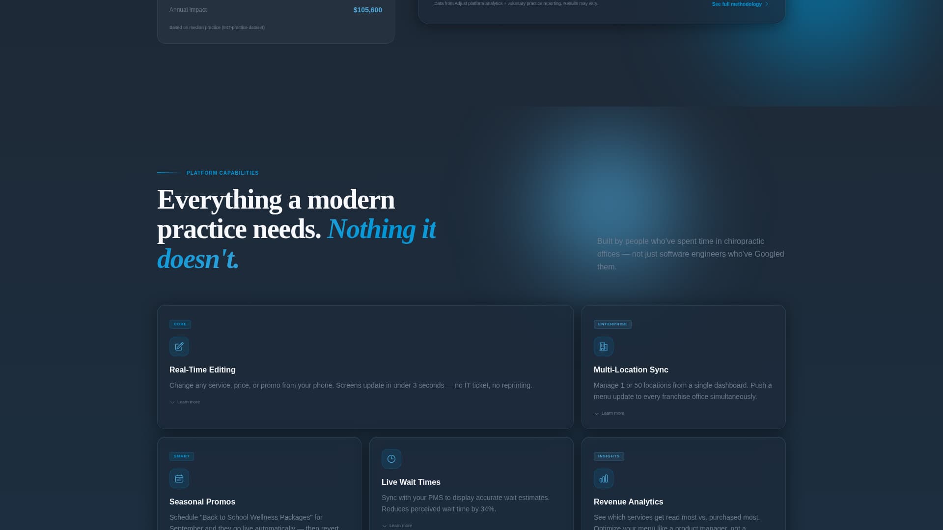 Shift — Expert Chiropractic Landing Page Template
