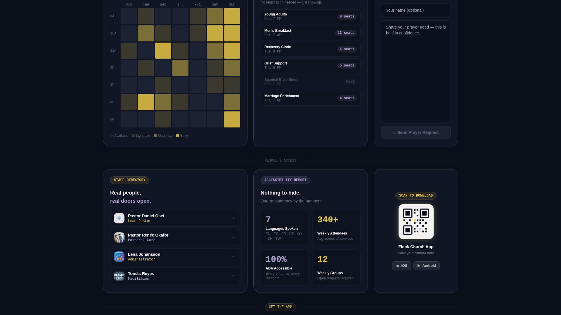 Church & Religious Org Specialist Cost Calculator Website Template