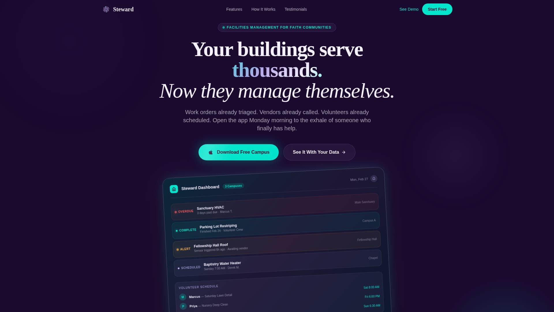 Church & Religious Org Reviews Website Template