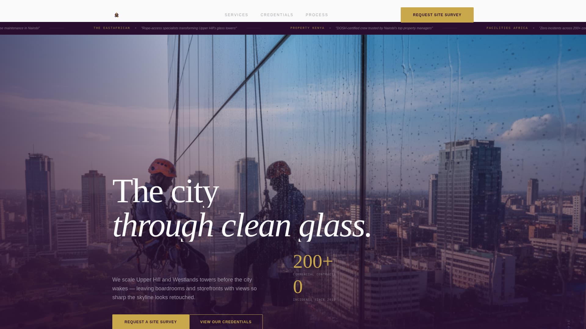 Squeegee - Precision Commercial Landing Page Template