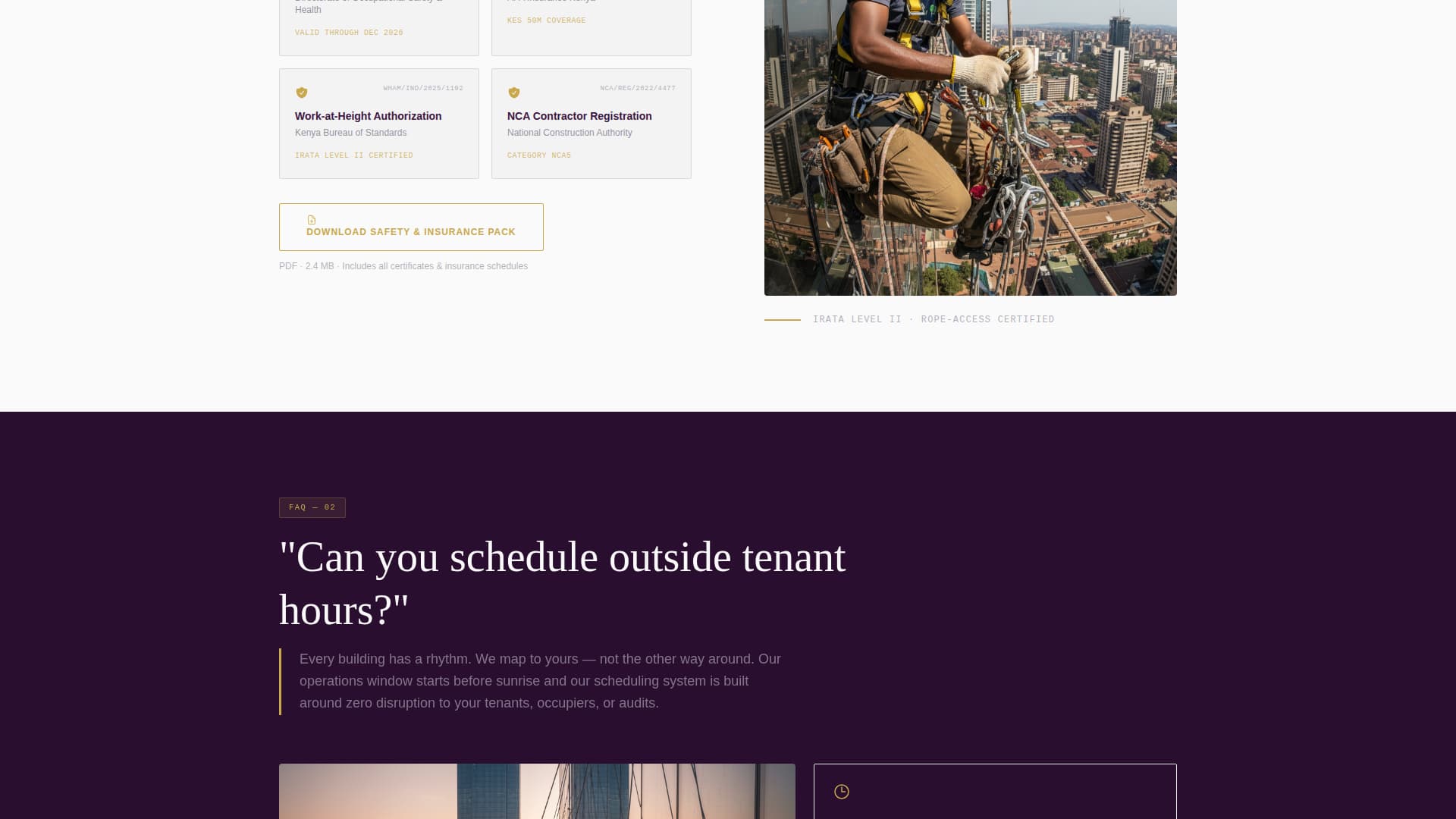 Squeegee - Precision Commercial Landing Page Template