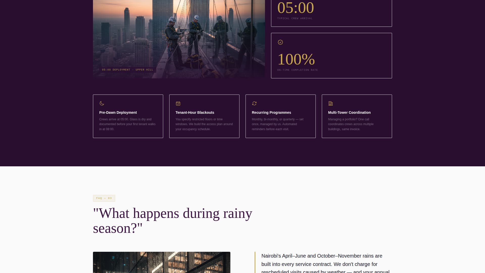 Squeegee - Precision Commercial Landing Page Template