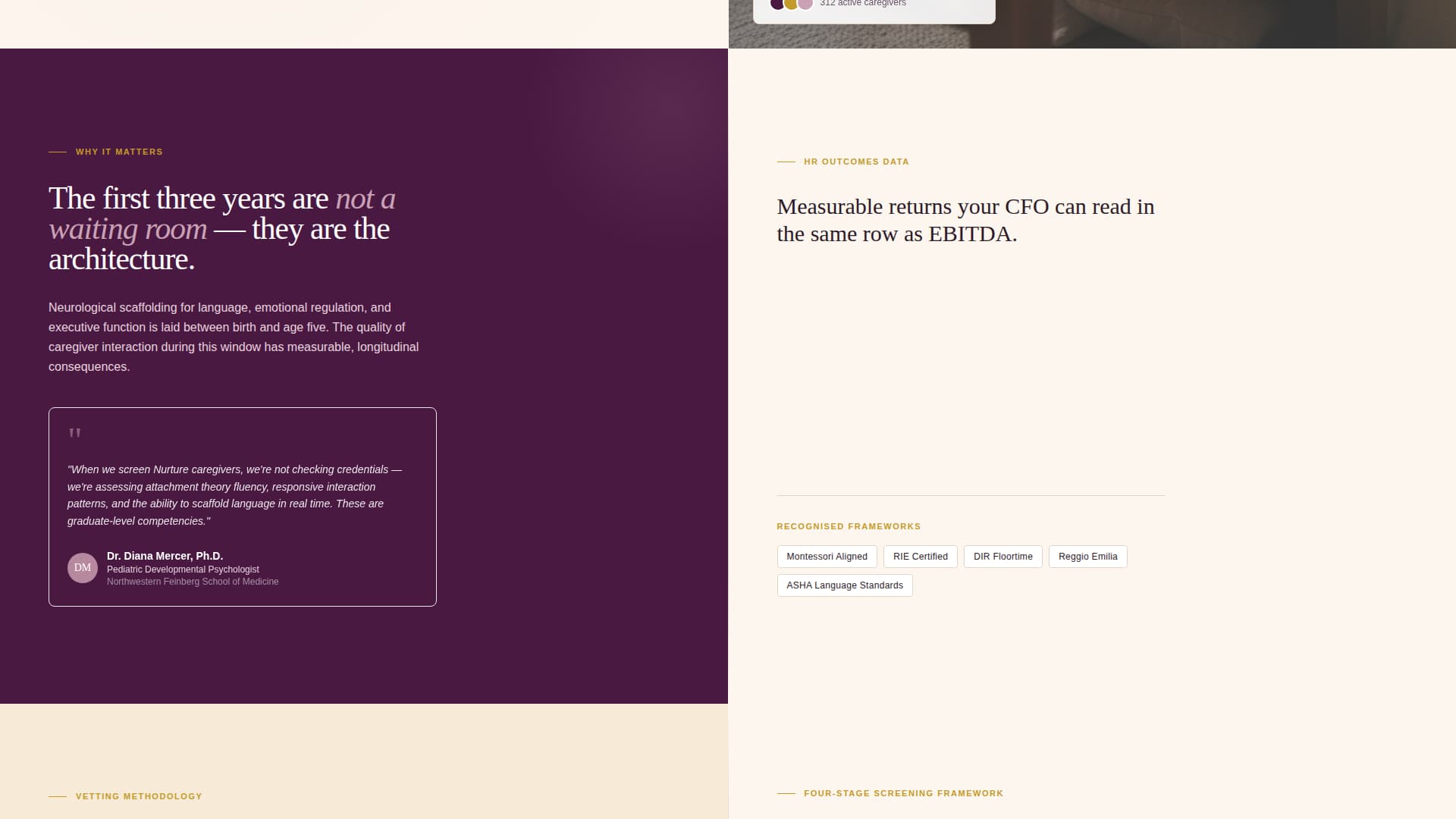Nurture - Trusted Nanny Landing Page Template