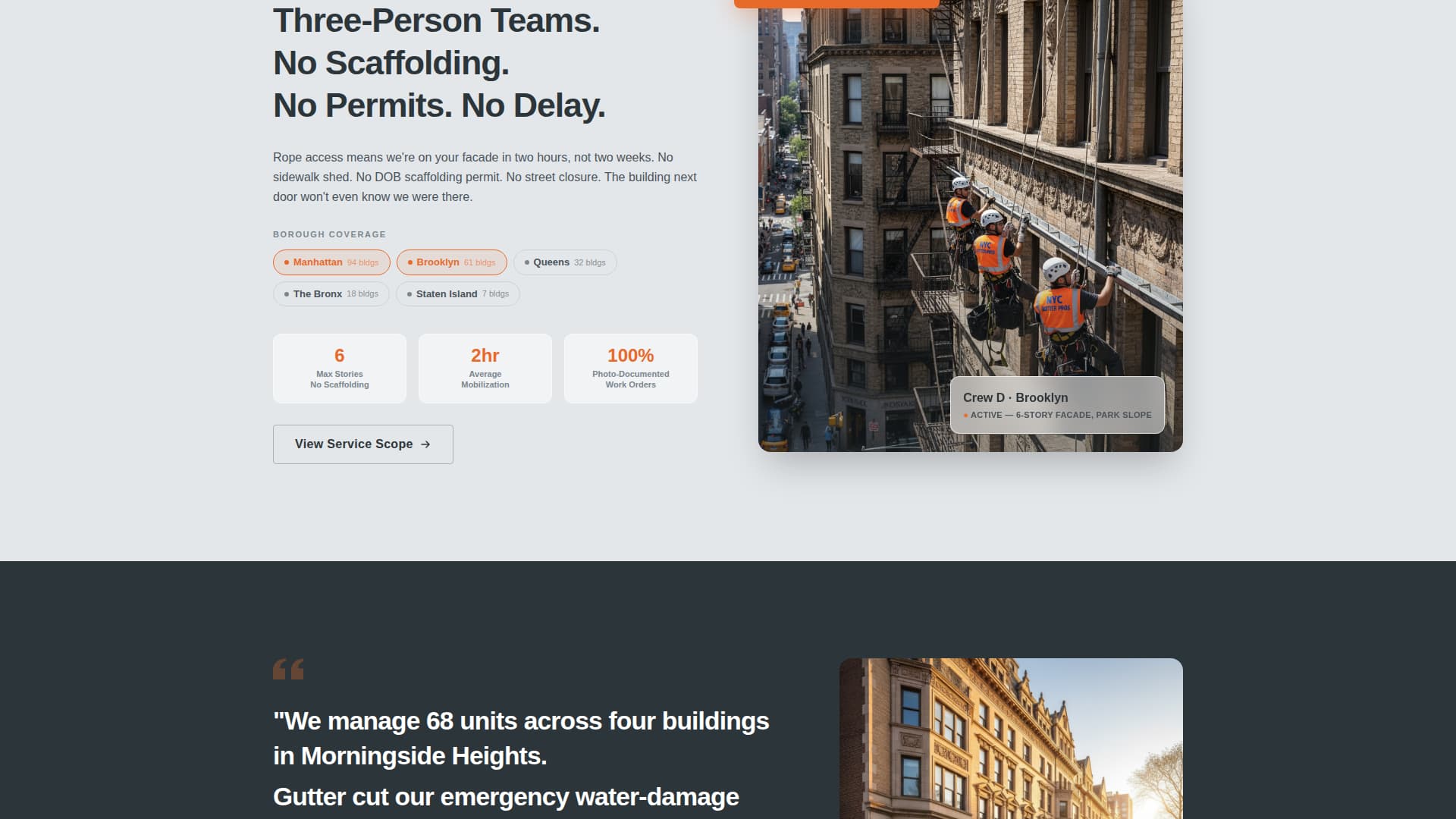 Gutter - Reliable Propertymanagement Landing Page Template