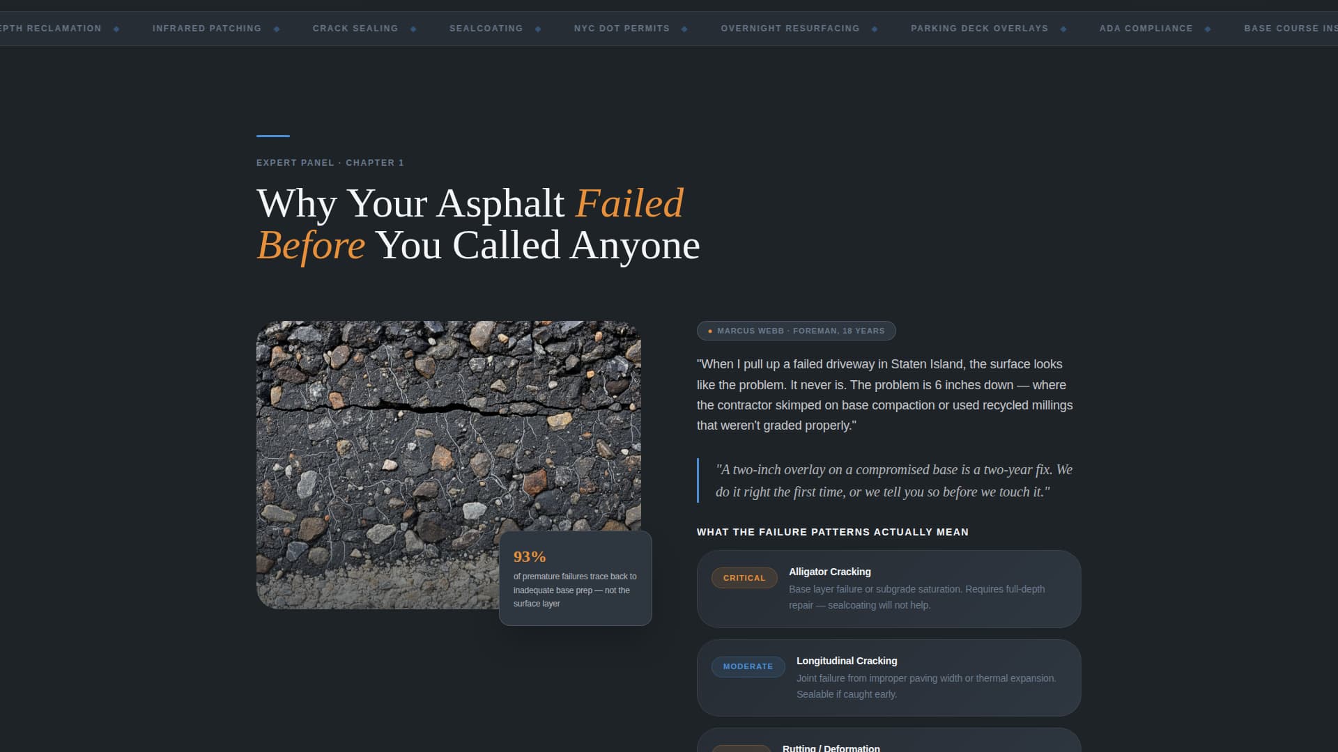 Blacktop - Expert Asphalt Landing Page Template