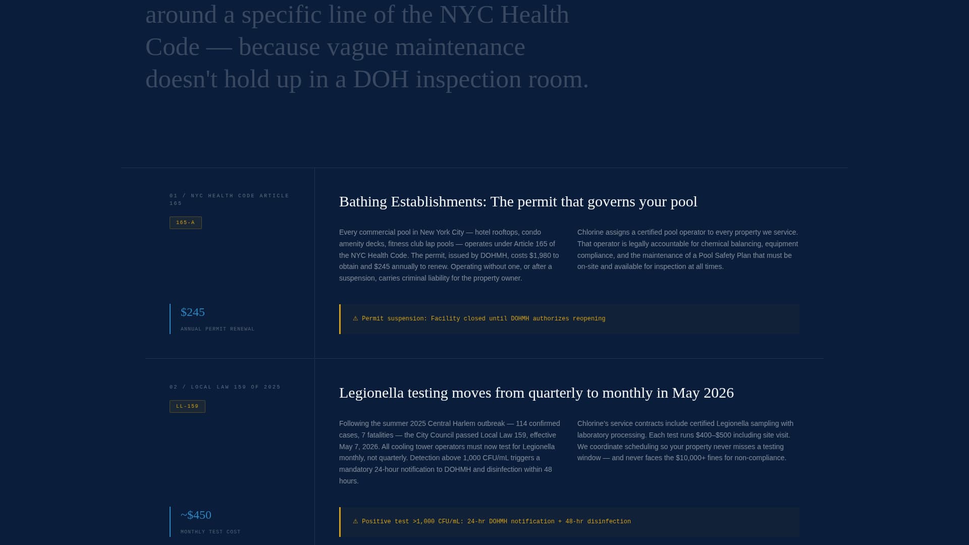 Chlorine - Authoritative Poolservice Landing Page Template