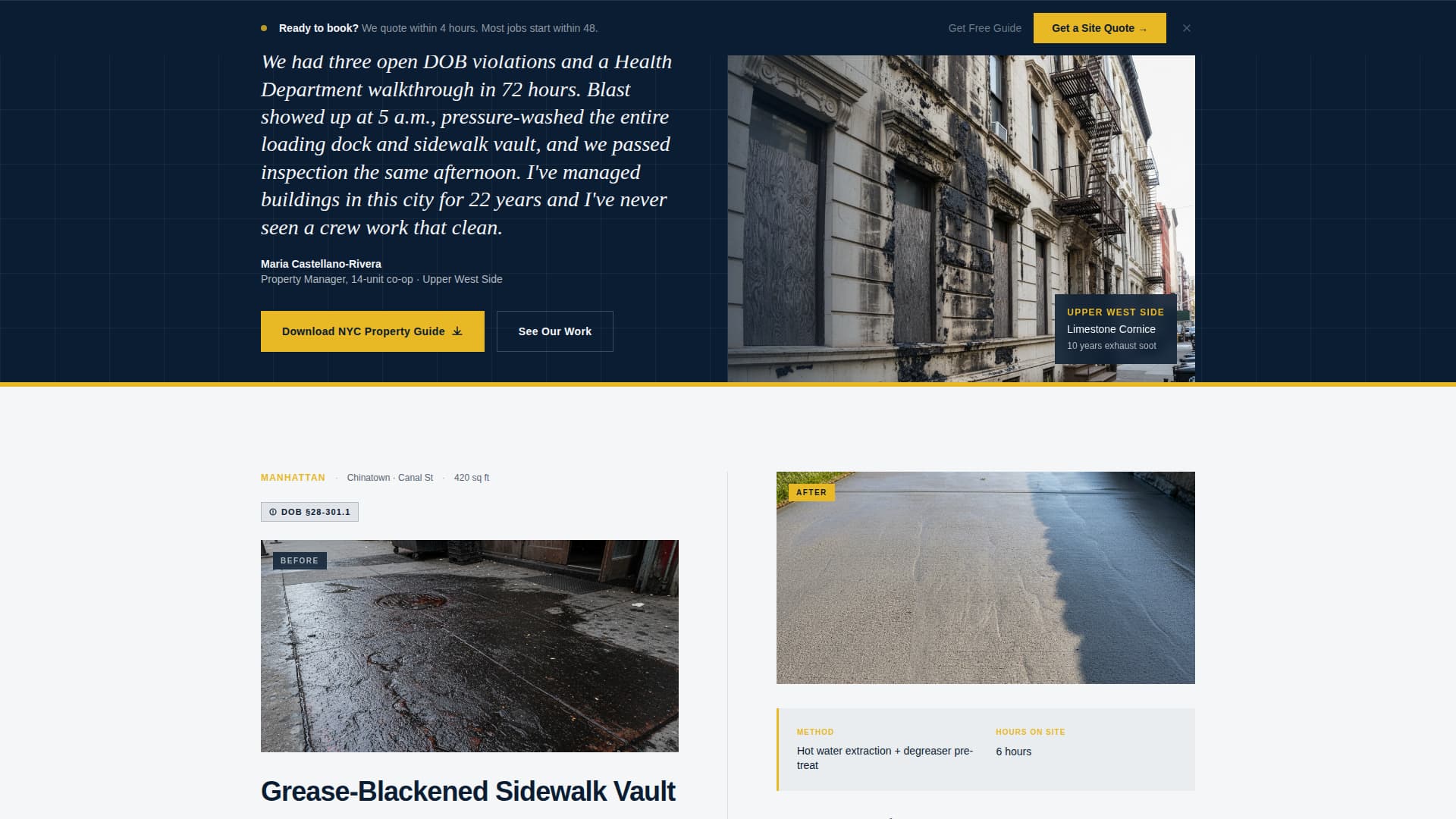 Deluge — Unstoppable Surface Cleaning Landing Page Template