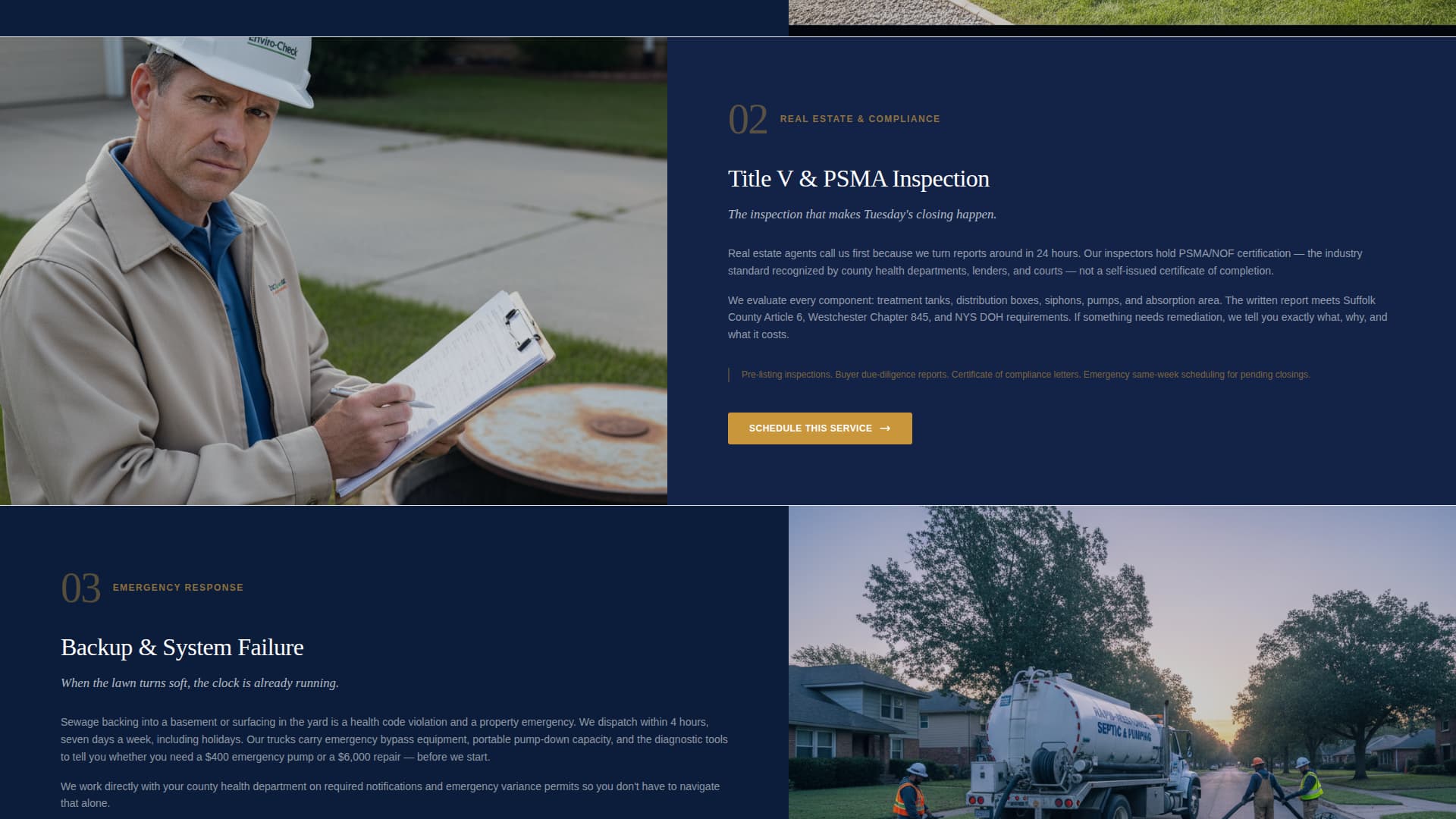 Septic - Authoritative Service Landing Page Template