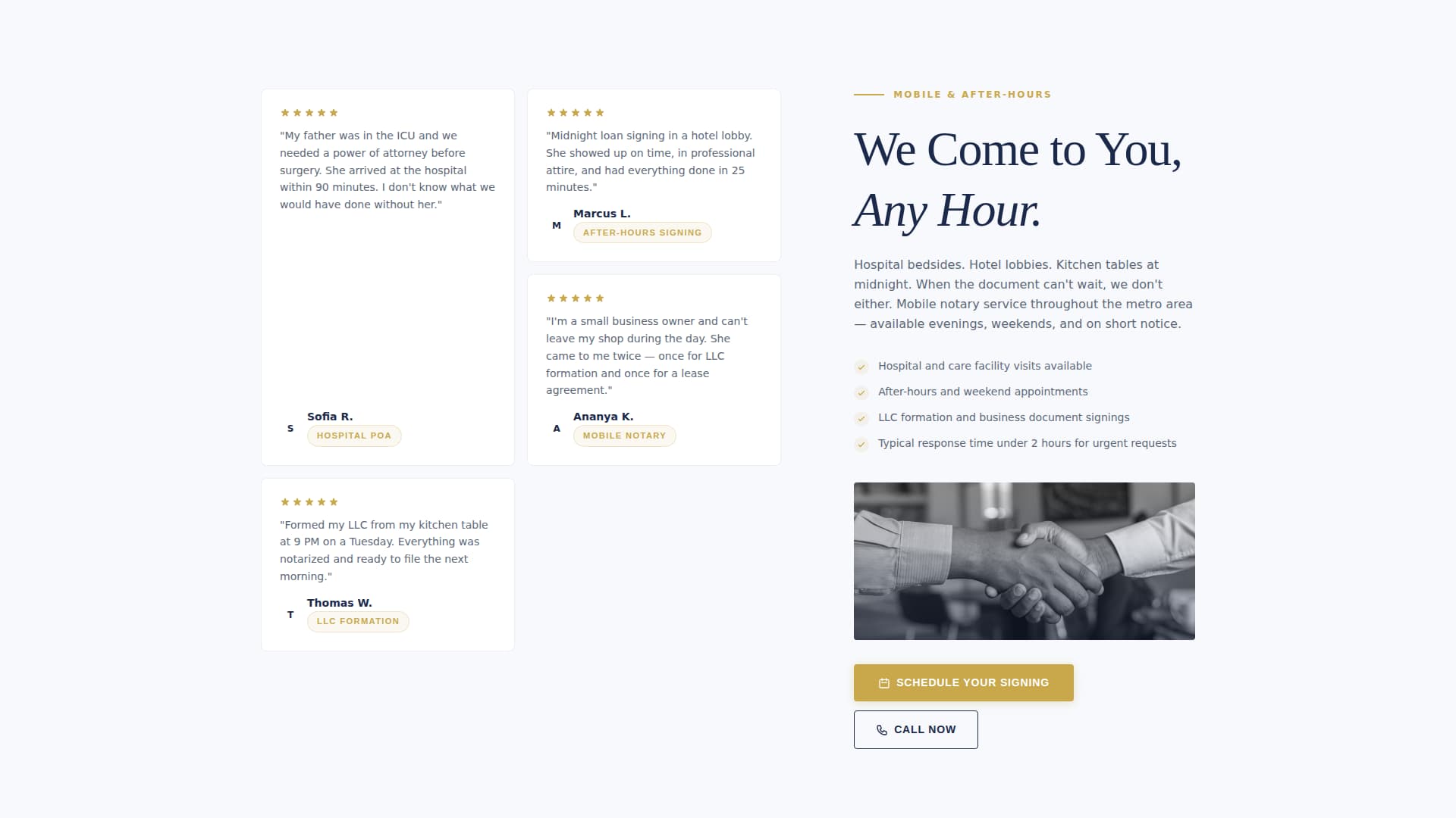 Seal - Trusted Notary Landing Page Template