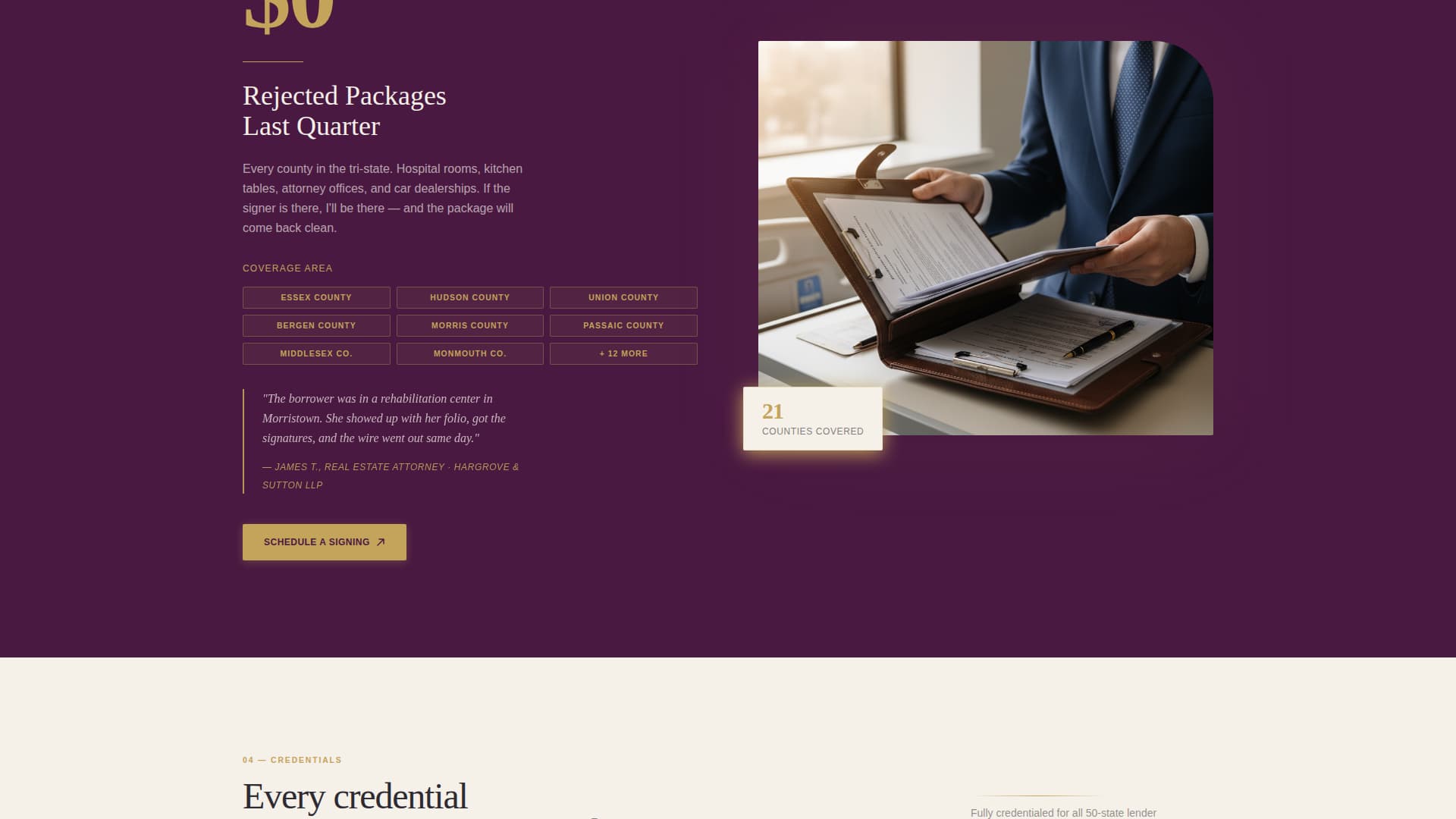Notarize — Certified Document Notary Landing Page Template