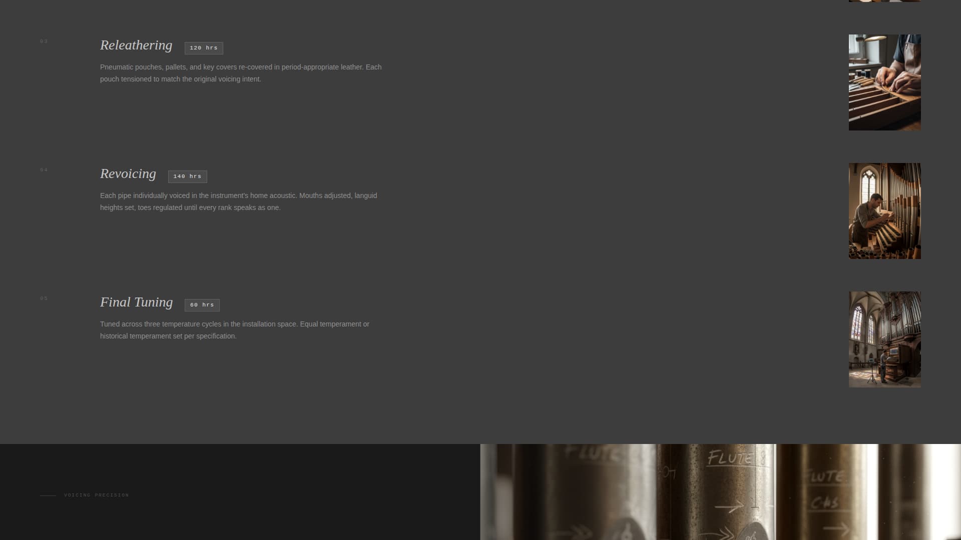Pipes - Precision Organbuilder Landing Page Template