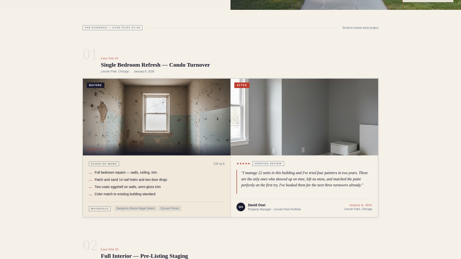 Proof - Undeniable Painter Landing Page Template