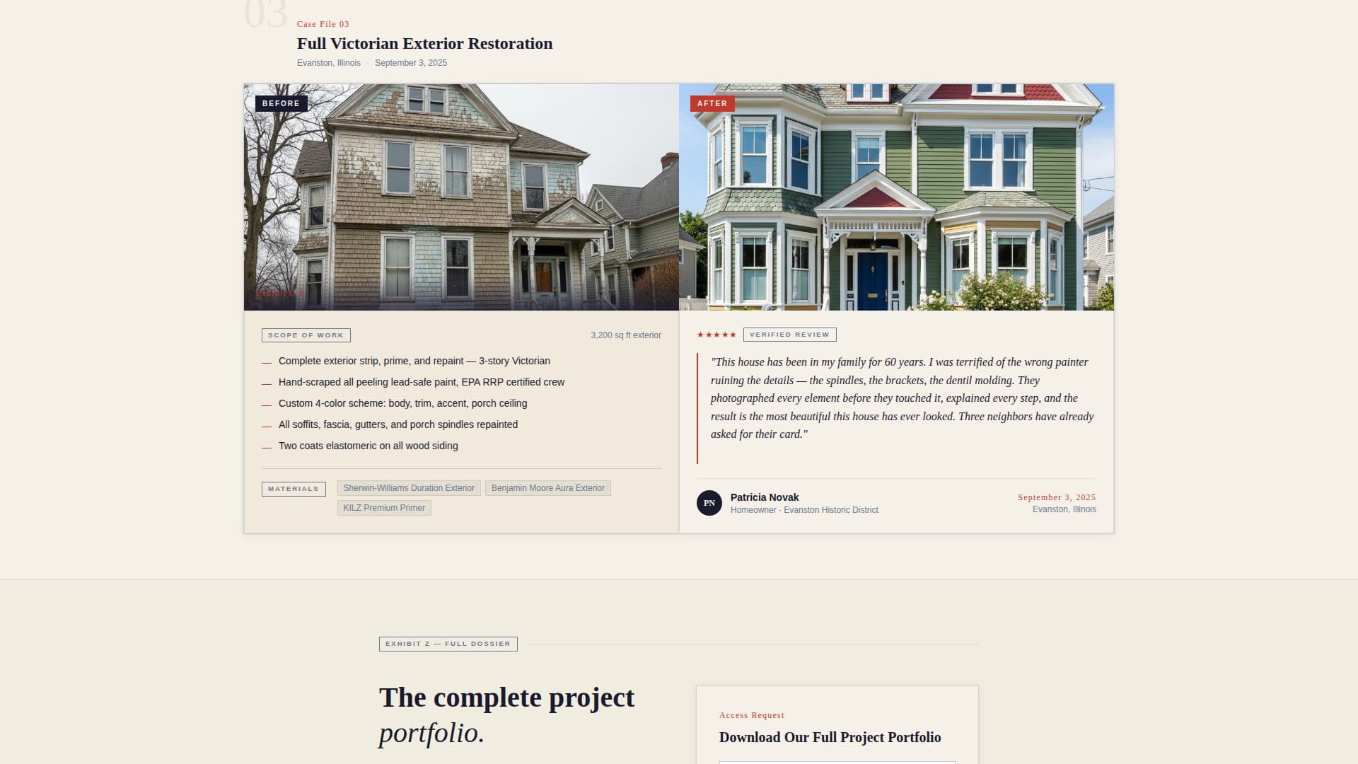 Proof - Undeniable Painter Landing Page Template