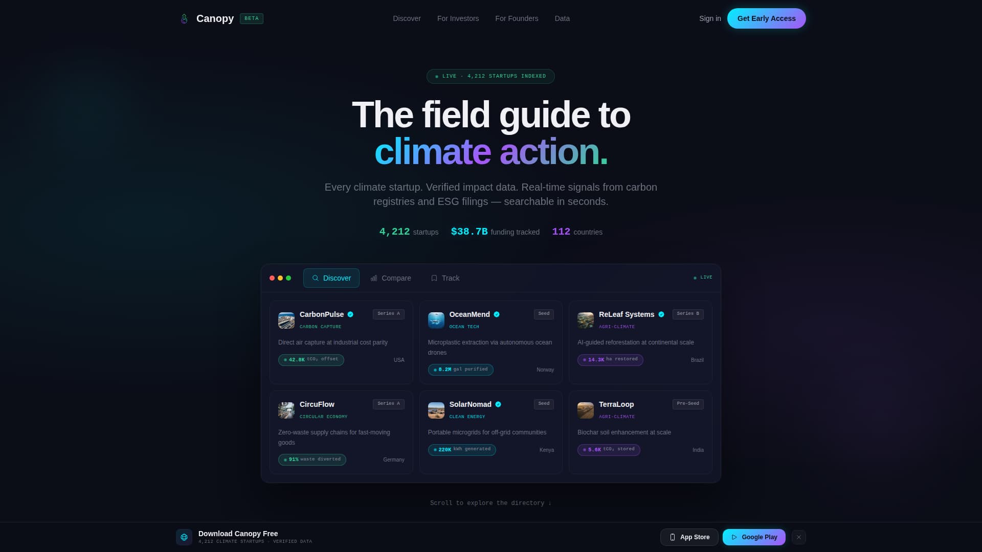 Startup Homepage Directory Website Template