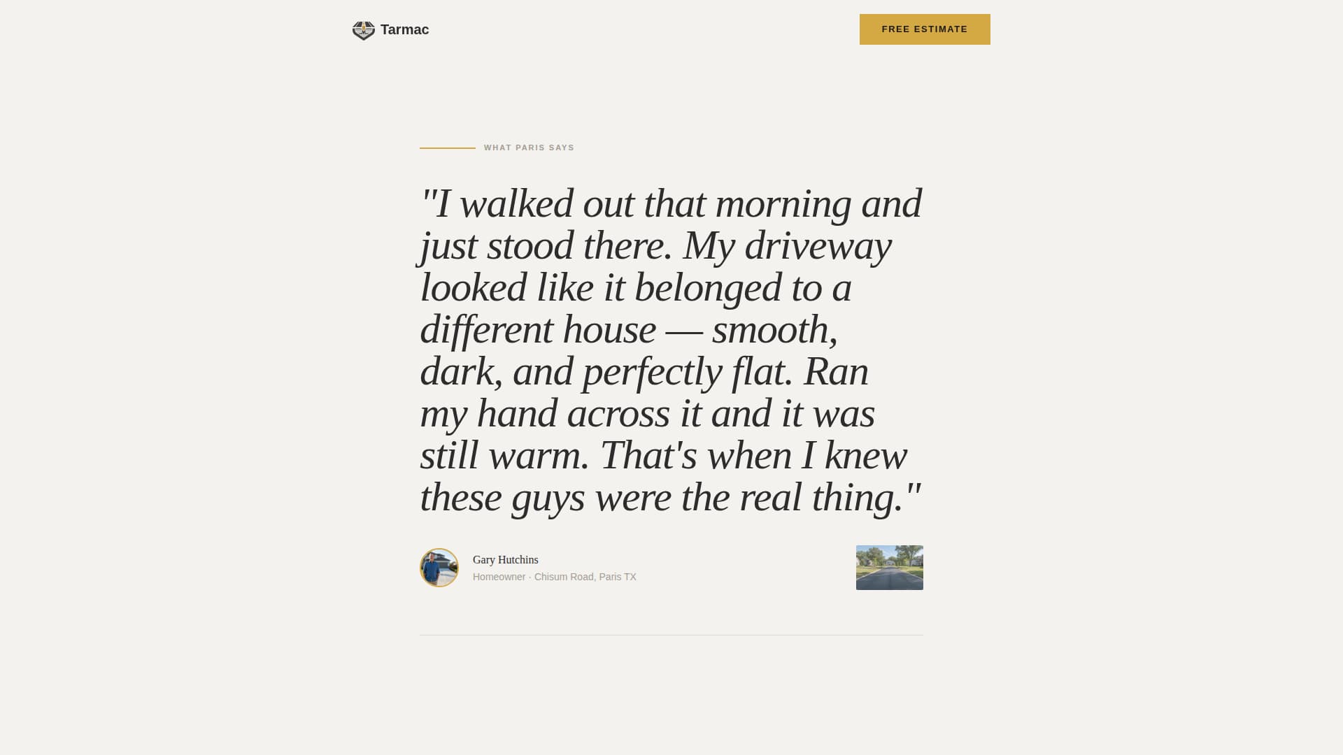 Foundation — Expert Paving Contractor Landing Page Template