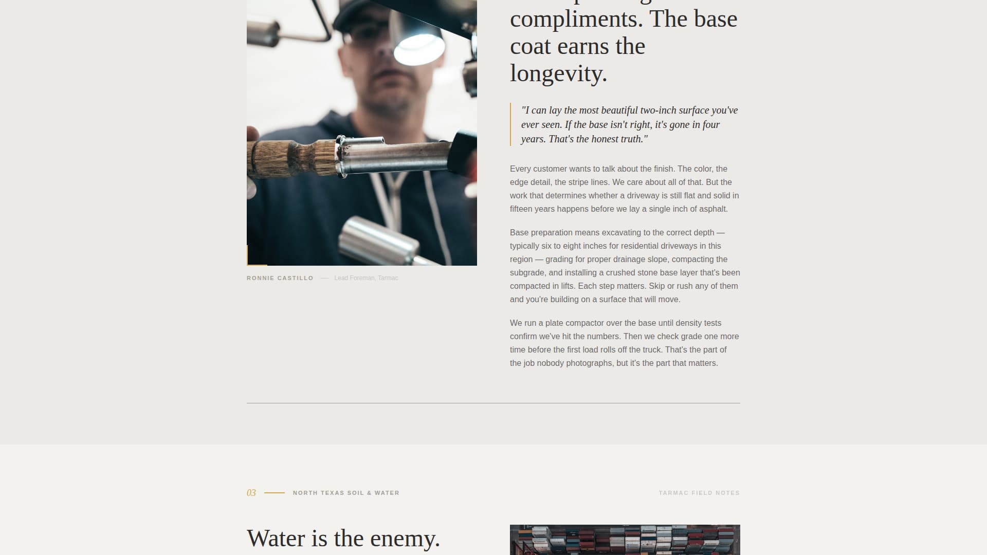 Foundation — Expert Paving Contractor Landing Page Template