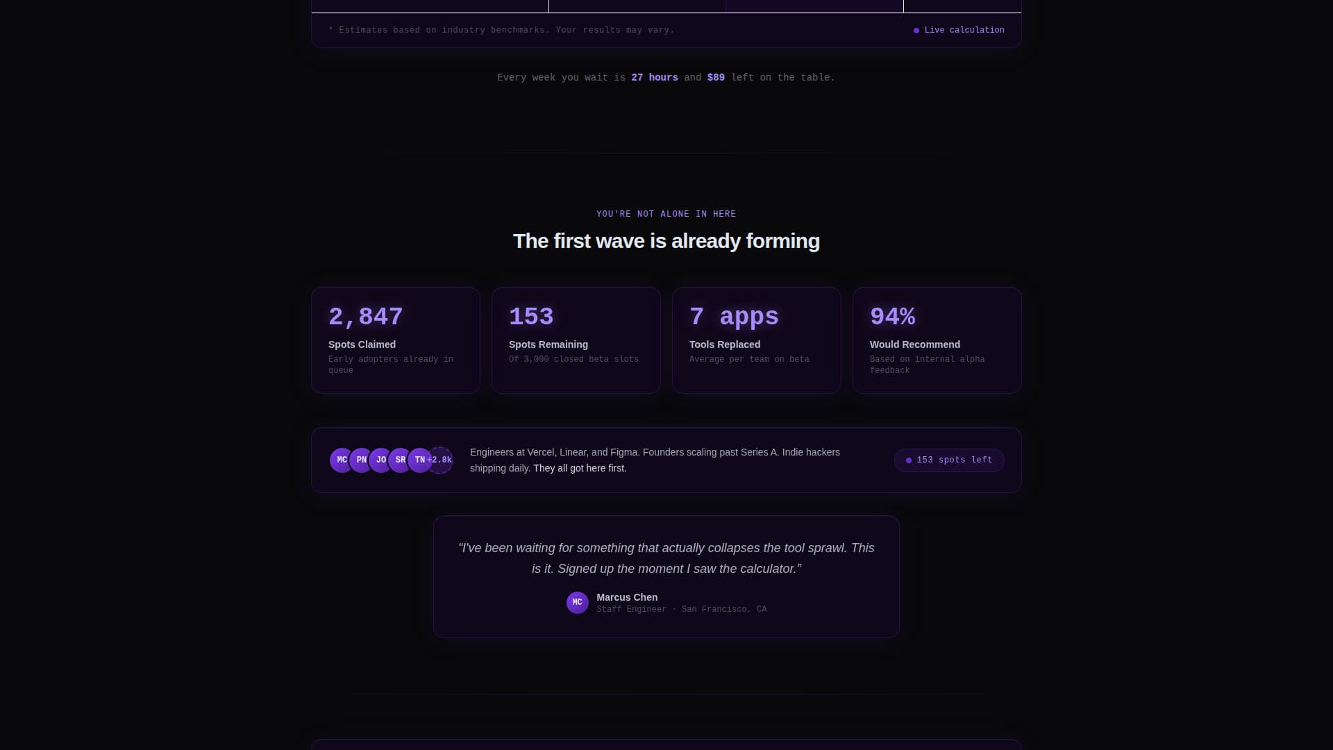 Beta & Early Access Pre-Launch Website Template