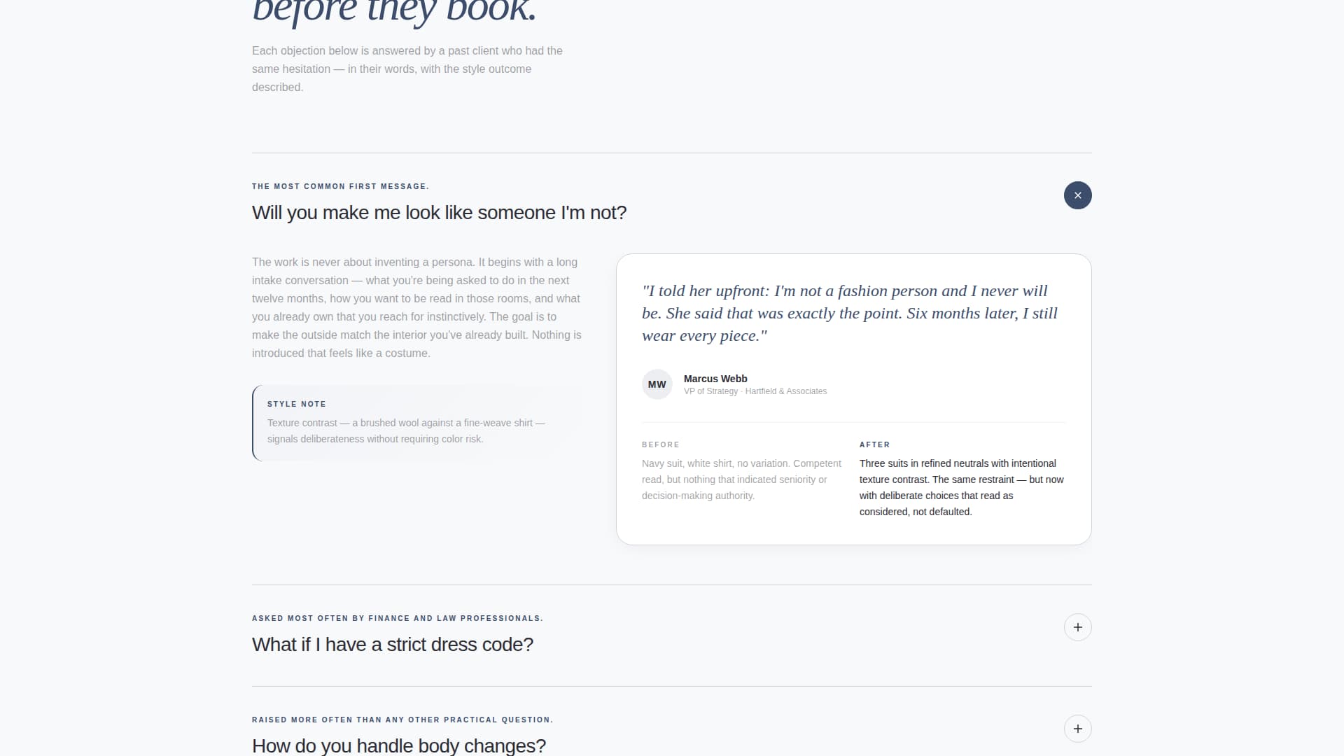 Curate - Precision Stylist Landing Page Template