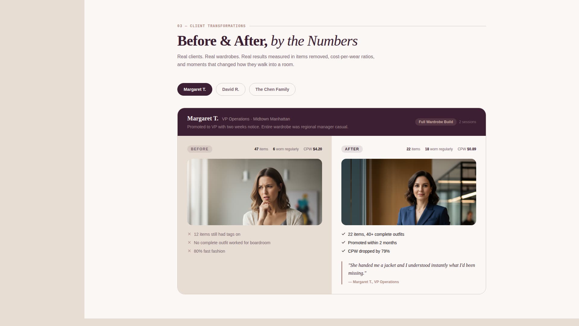 Curate - Transformative Stylist Landing Page Template