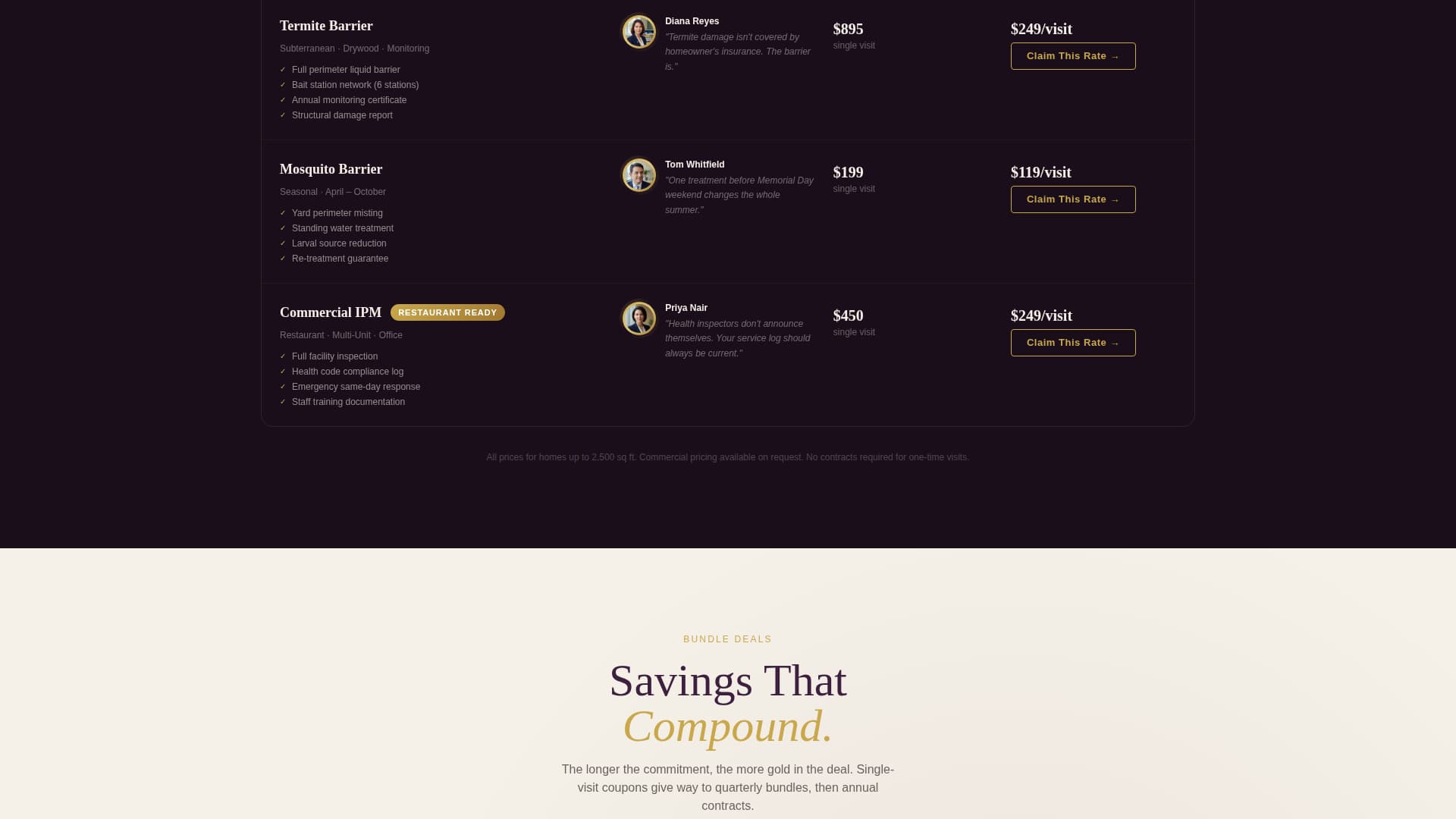 Exterminate - Decisive Pestcontrol Landing Page Template