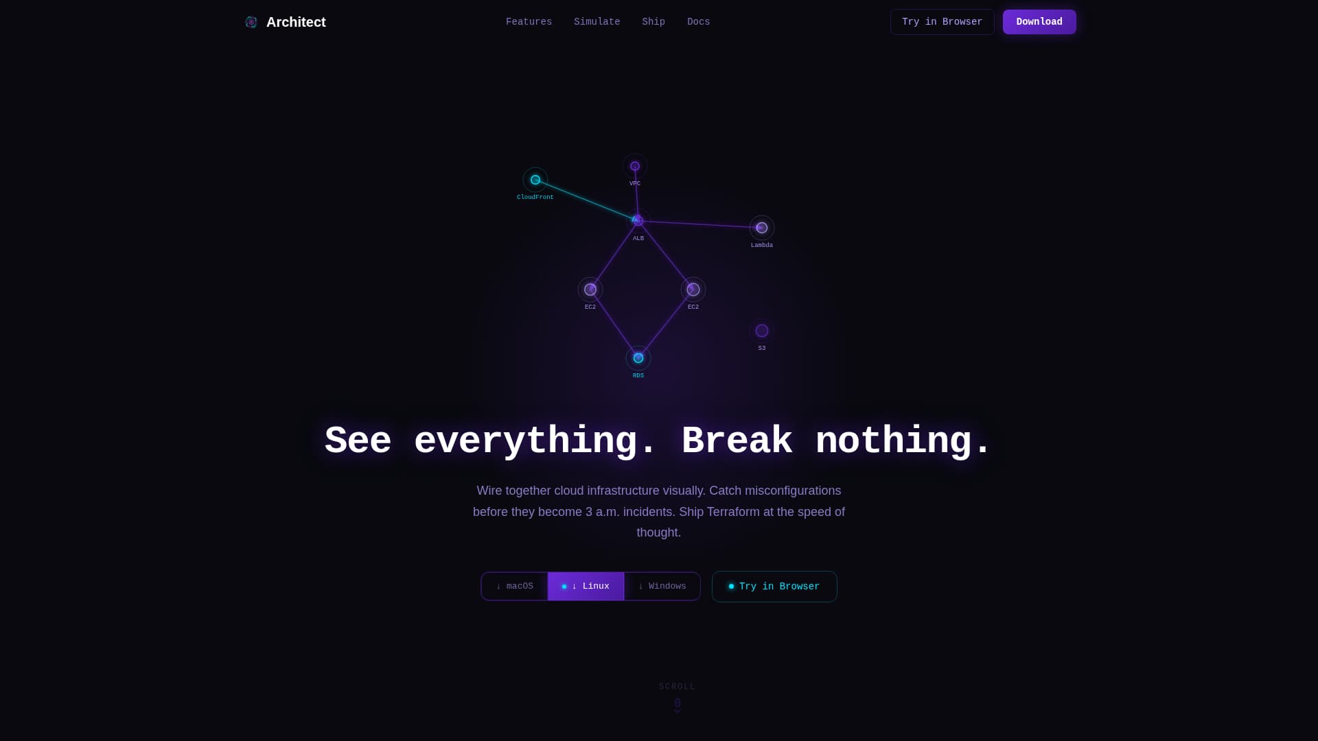 Architect - Dynamic Cloudarchitecture Landing Page Template