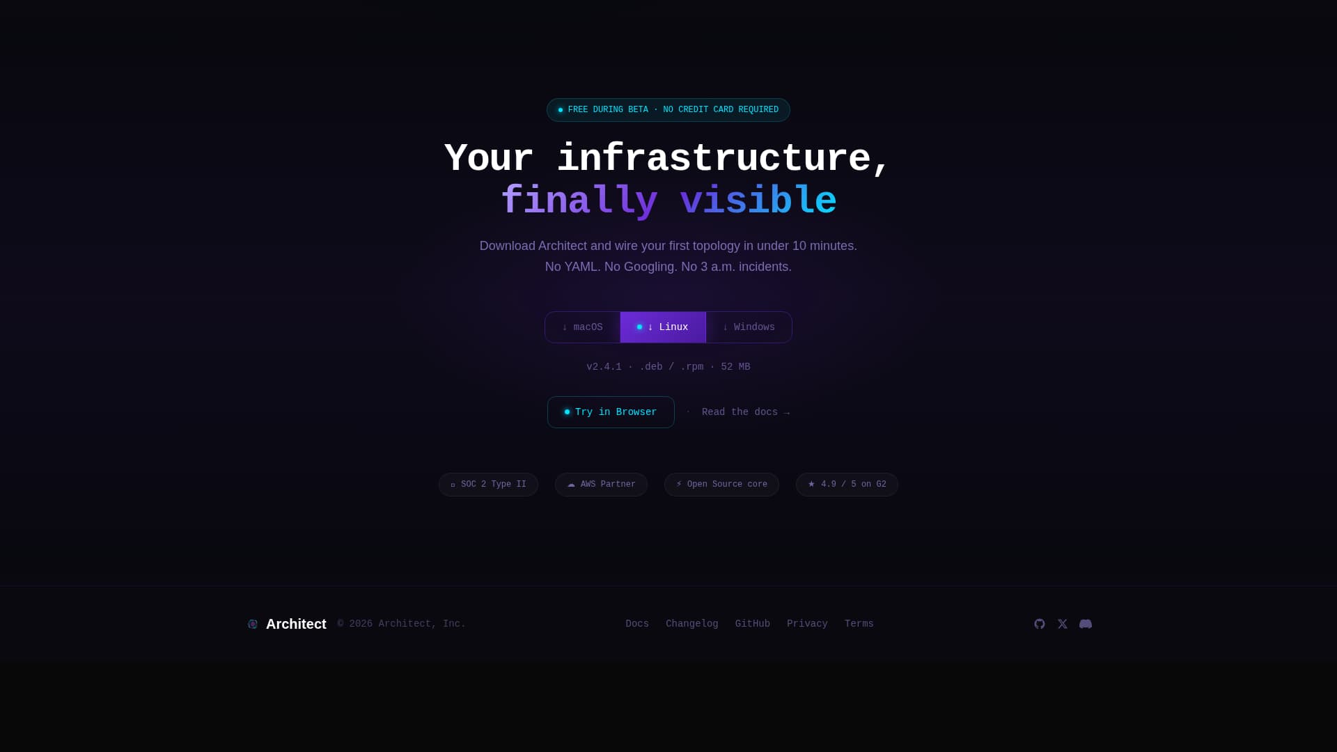Architect - Dynamic Cloudarchitecture Landing Page Template