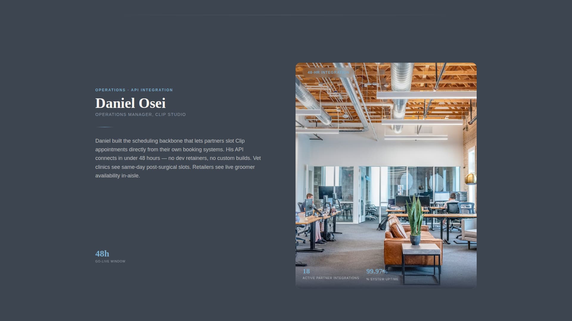 Clip - Executive Petgroomer Landing Page Template