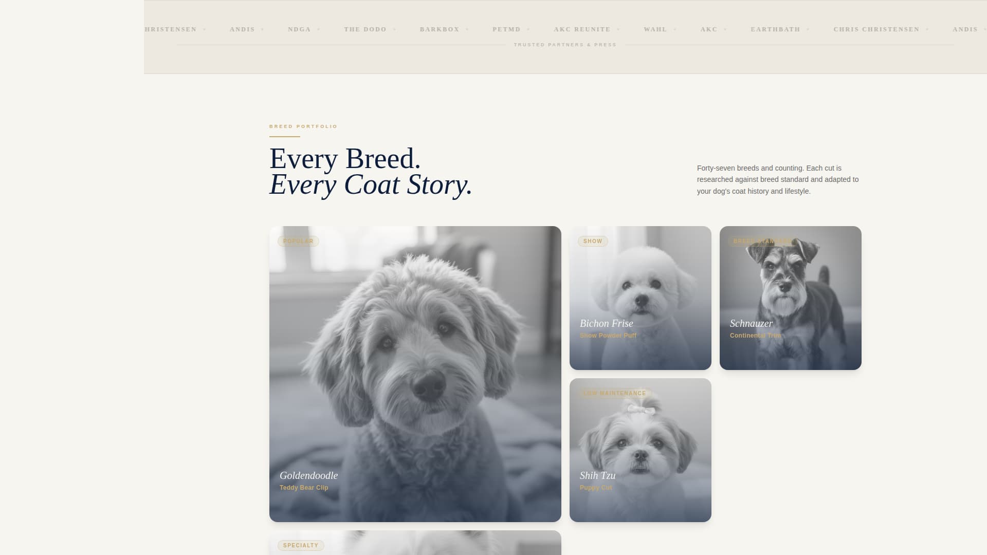Groom - Polished Petgrooming Landing Page Template