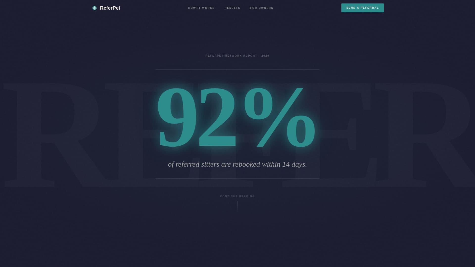 Refer - Trusted Petsitter Landing Page Template