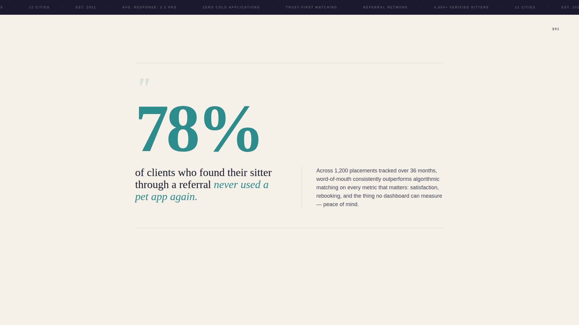 Refer - Trusted Petsitter Landing Page Template