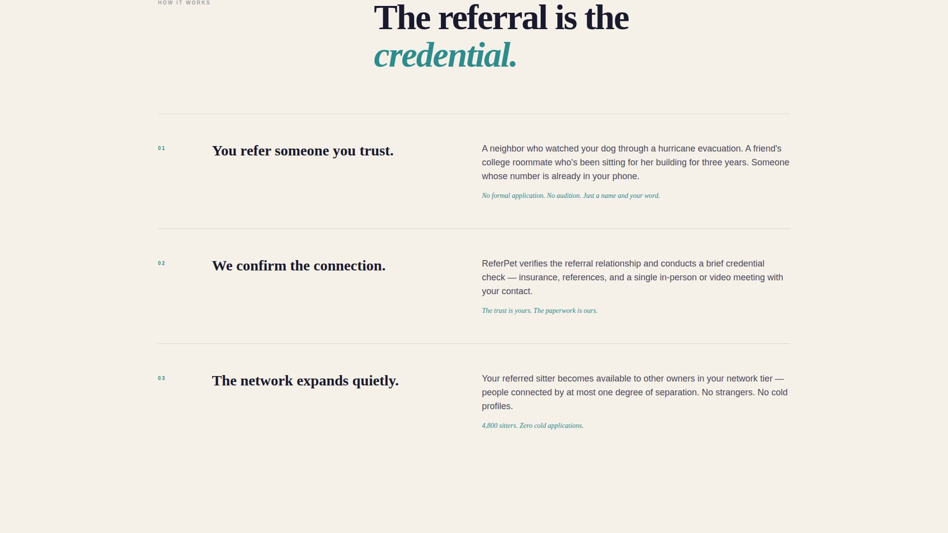 Refer - Trusted Petsitter Landing Page Template