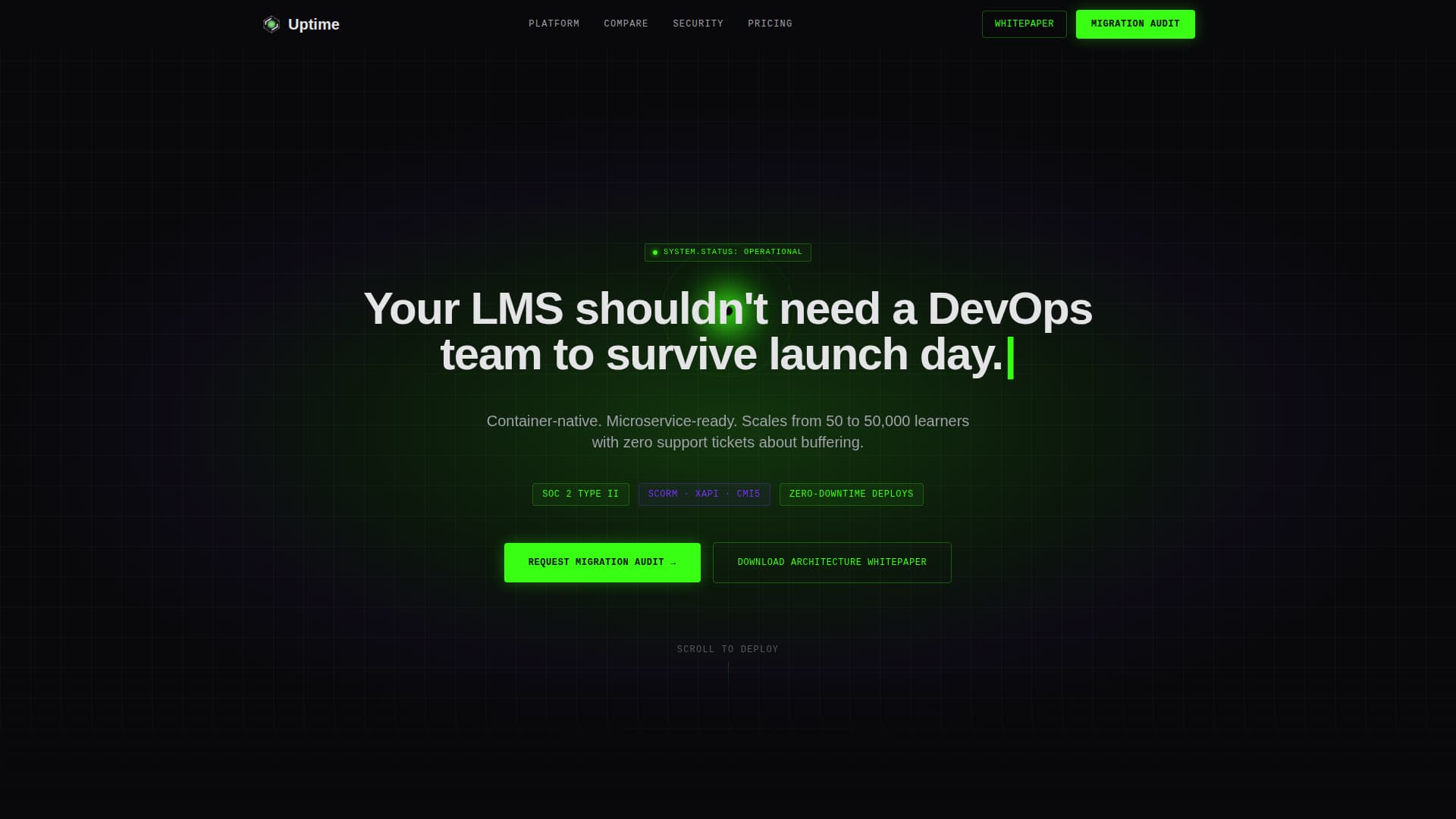 Cloud-Native Enterprise Software Privacy Policy Website Template
