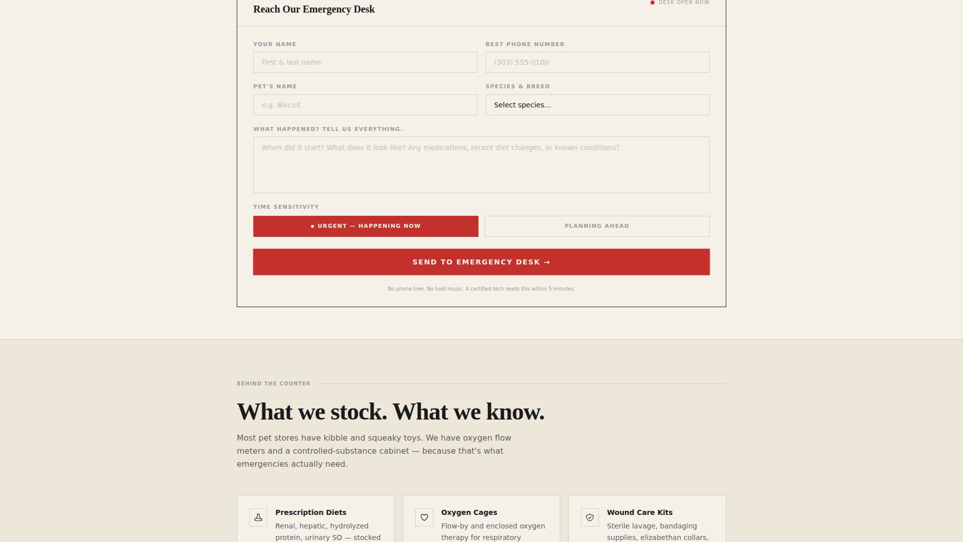 Triage - Authoritative Petcare Landing Page Template