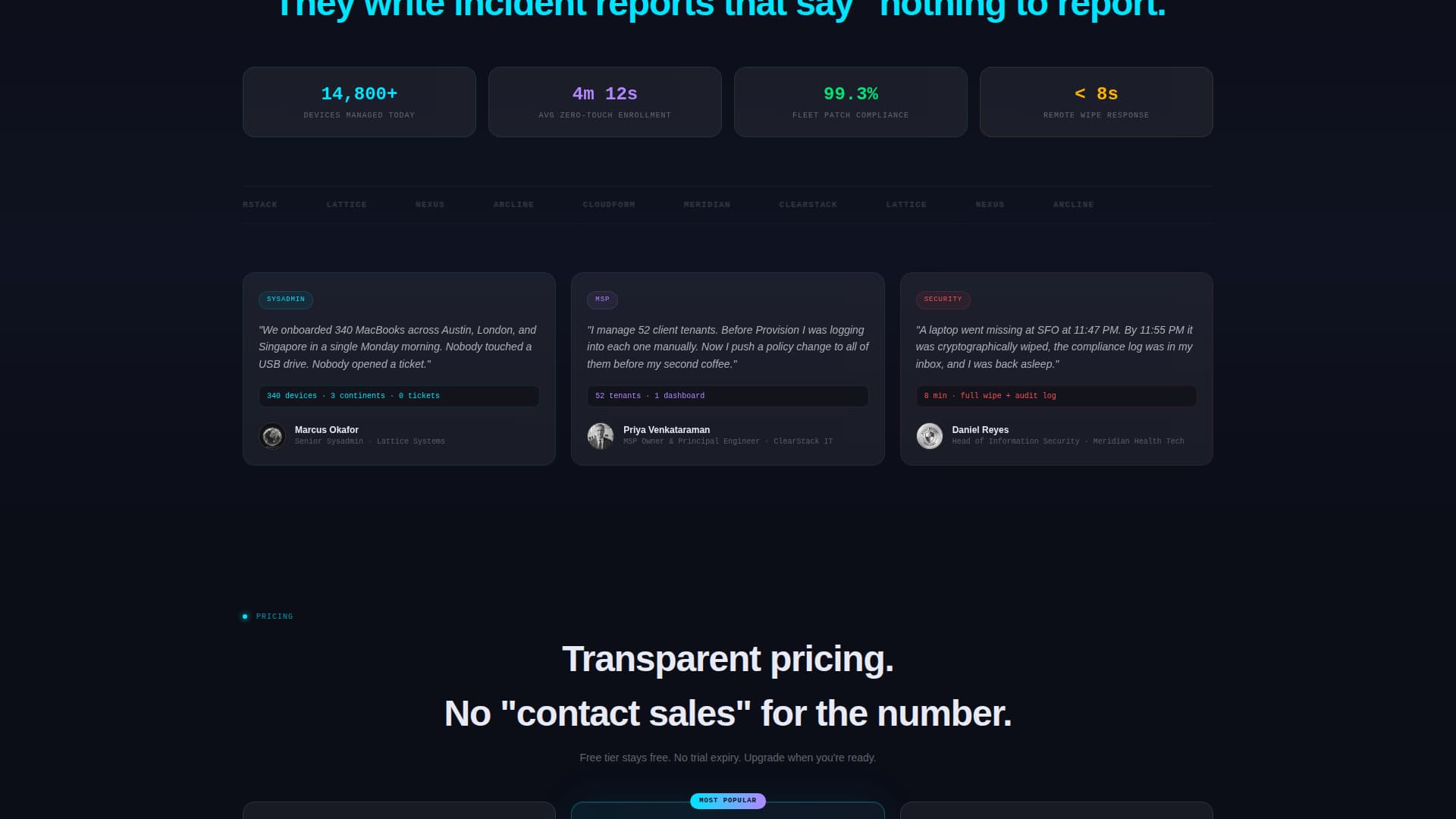 Cloud-Native Enterprise Software Cost Calculator Website Template