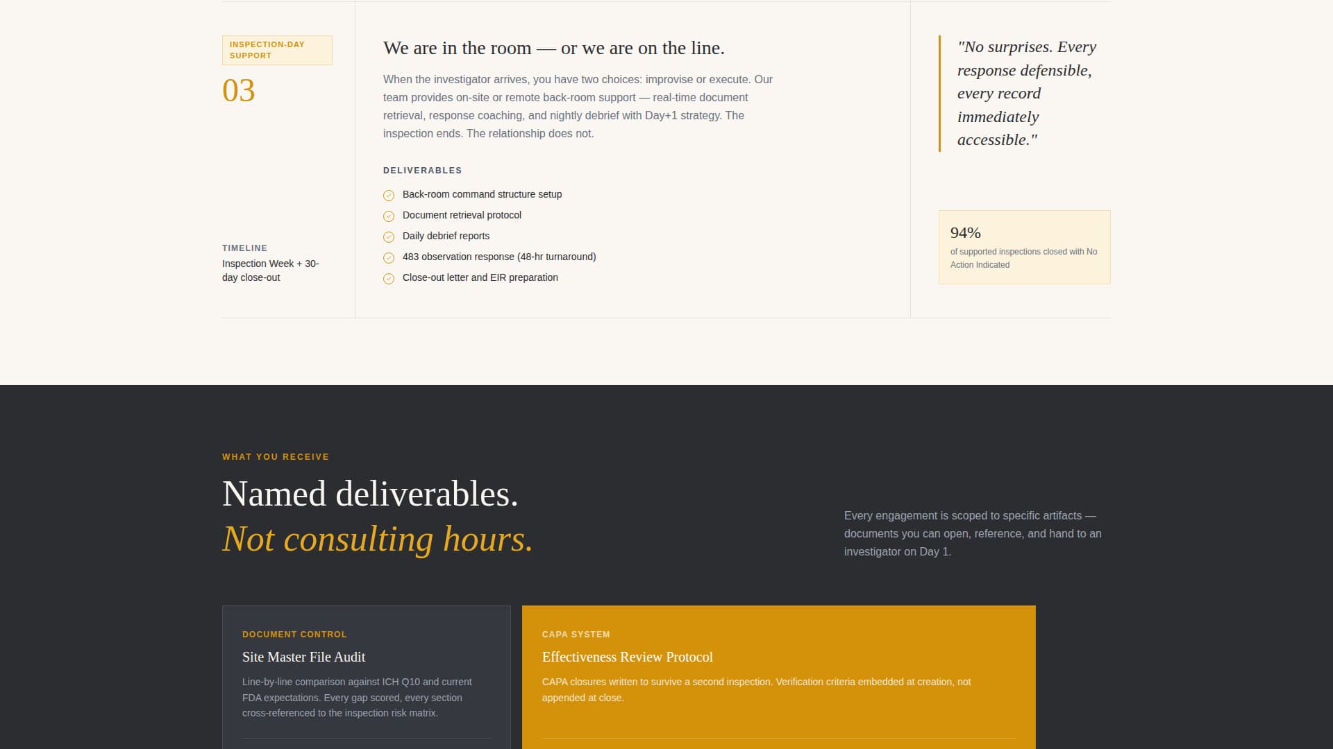 Regulate — Expert Pharmaceutical Compliance Landing Page Template