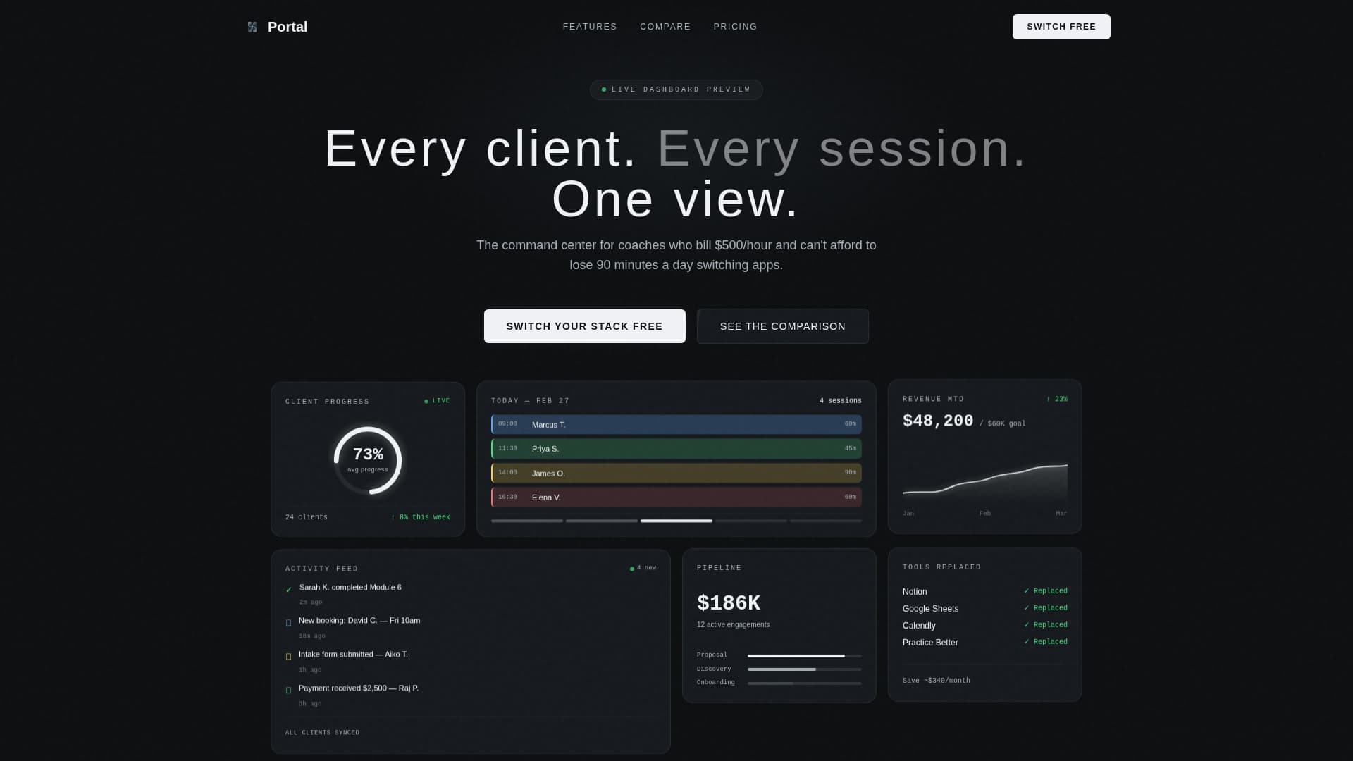 Coaching Digital Presence Specialist Professional Website Template