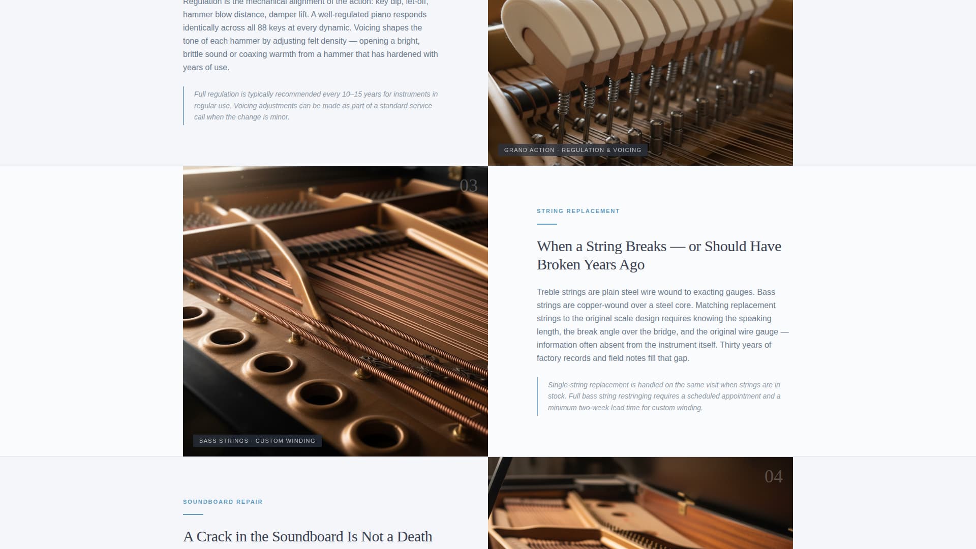 Temperament - Precision Pianotuner Landing Page Template