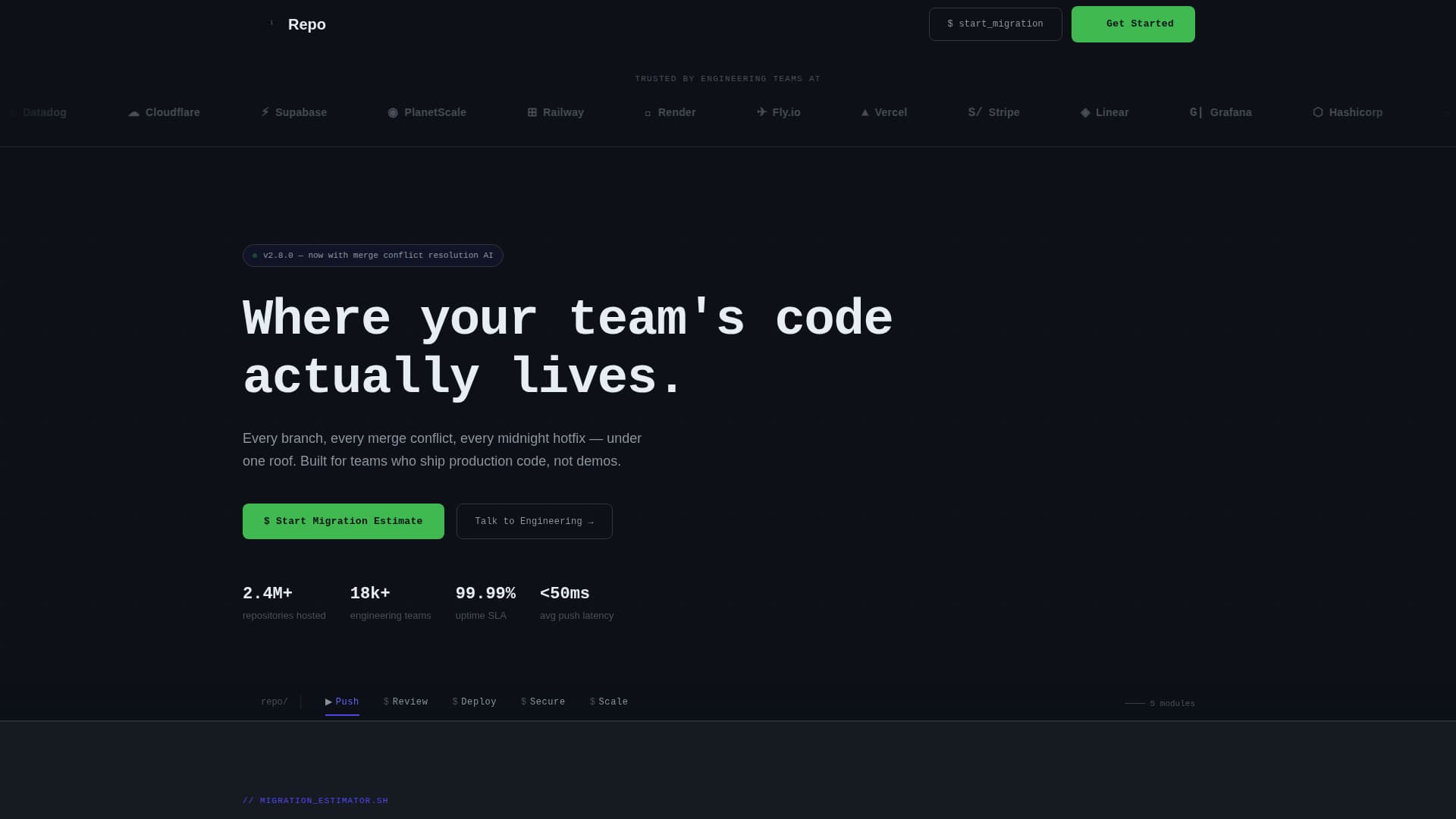Developer Tools & API Cost Calculator Website Template